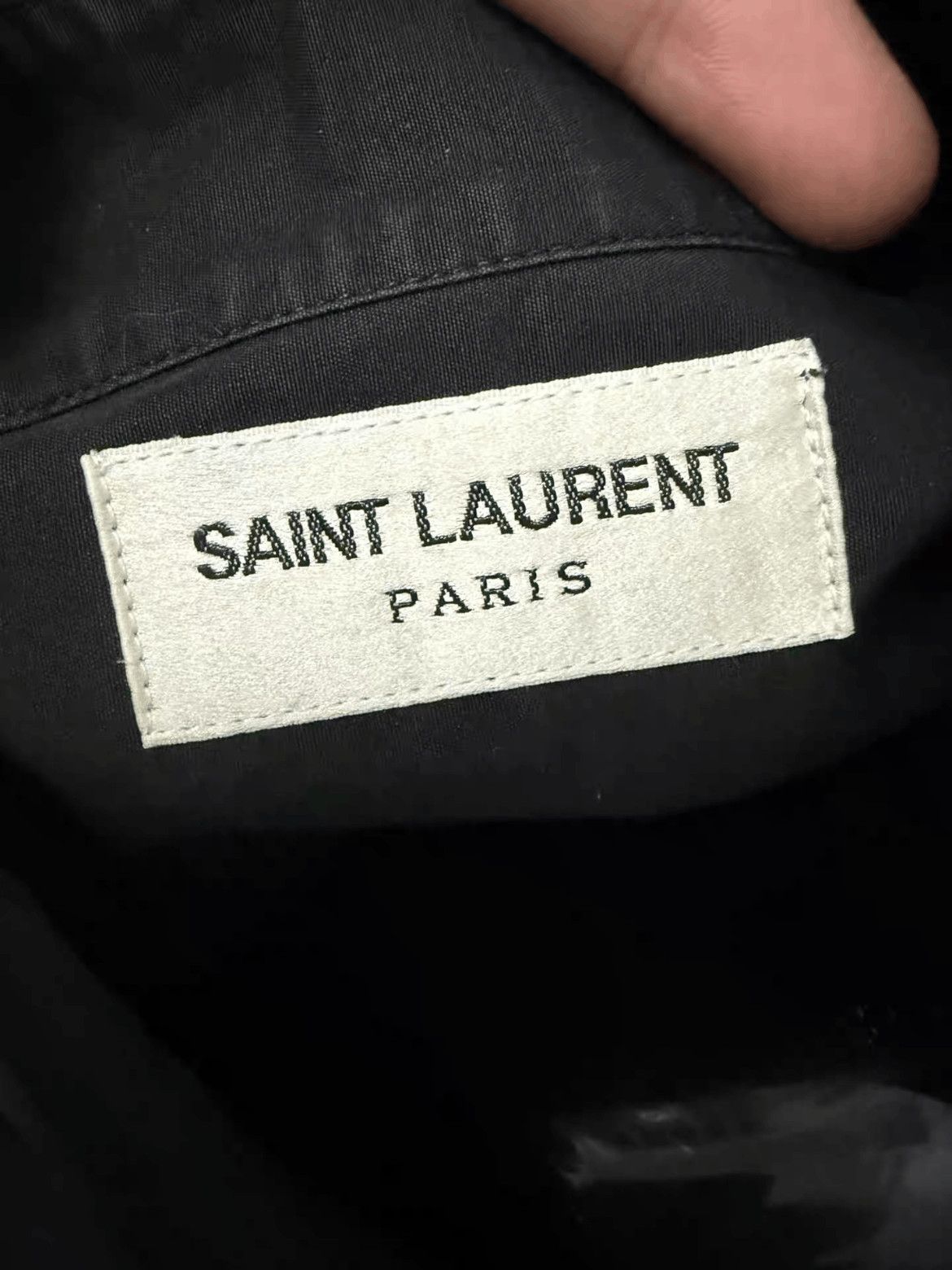 Saint Laurent Paris Sz 39 Saint Laurent Paris 19AW Runway Jewlery Neck Shirt Size US M / EU 48-50 / 2 - 3 Thumbnail