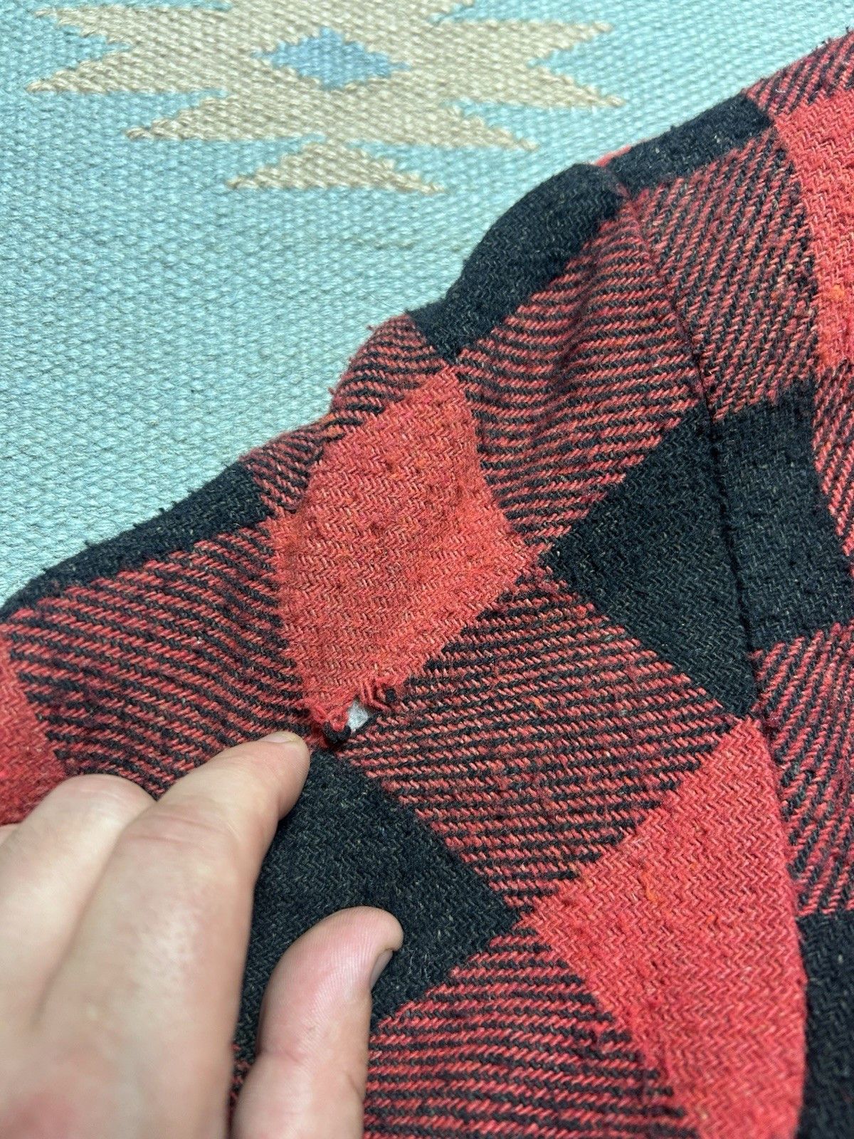 Vintage Vtg wool zip jacket buffalo plaid Weatherguard quilted large Size US L / EU 52-54 / 3 - 13 Thumbnail