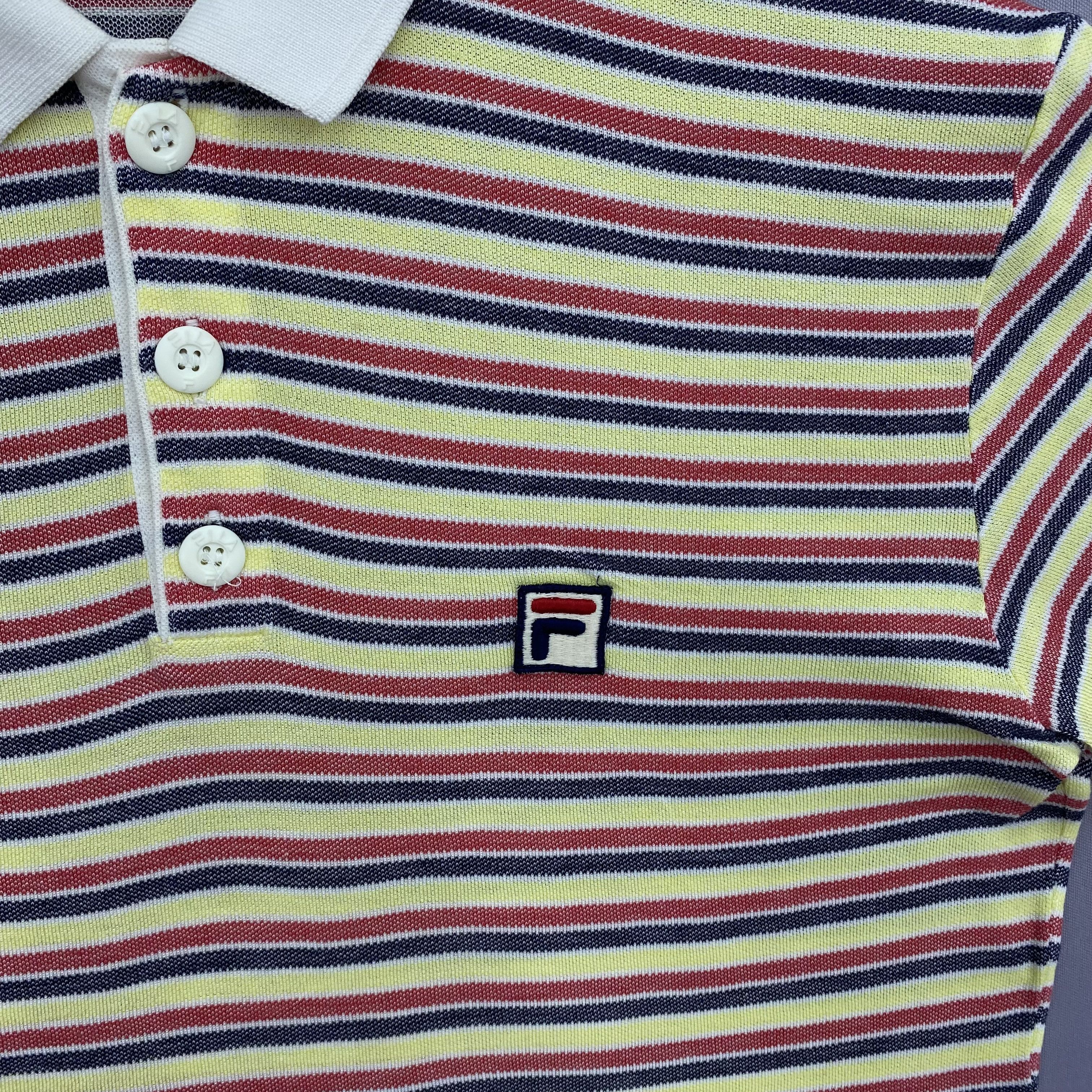 Fila × Vintage Vintage 90s Fila Polo Tee T-Shirt Size S / US 4 / IT 40 - 2 Thumbnail