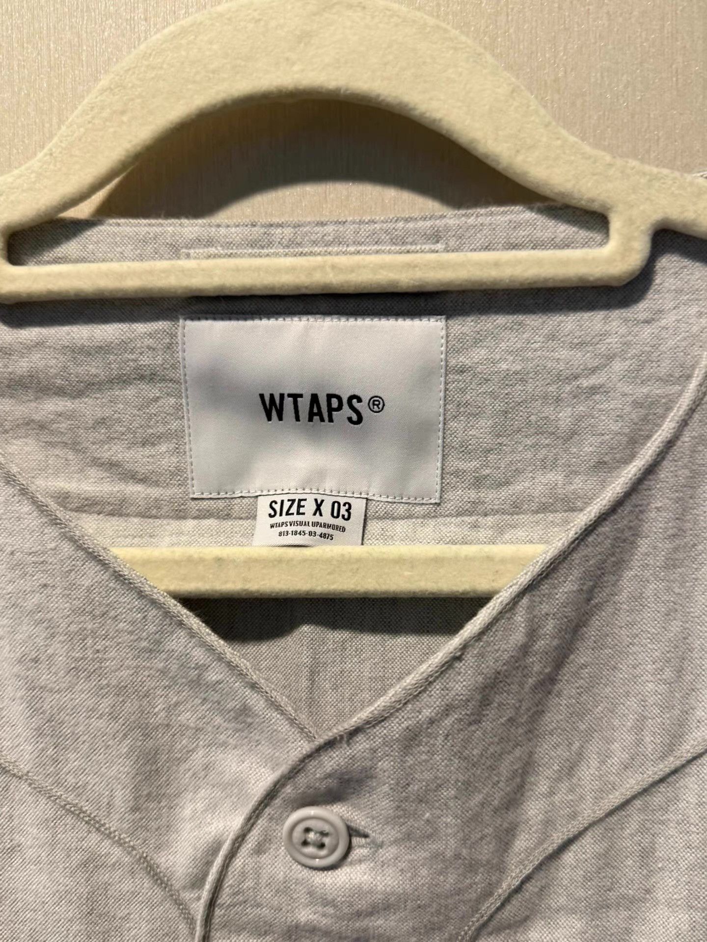 Wtaps WTAPS 21SS League collarless short-sleevebaseball shirt Ｑ20 Size US L / EU 52-54 / 3 - 3 Thumbnail