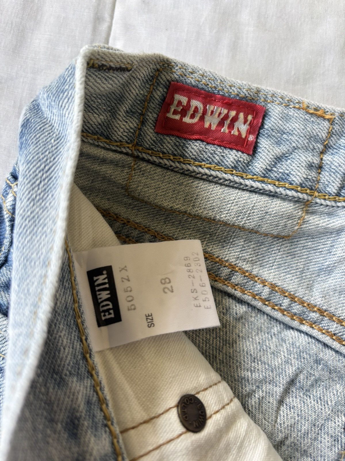 Hysteric Glamour × Undercover 🔥EDWIN 505zx SELVEDGE DENIM BUCKLE BACK BLUE WASH JEANS Size US 30 / EU 46 - 14 Thumbnail