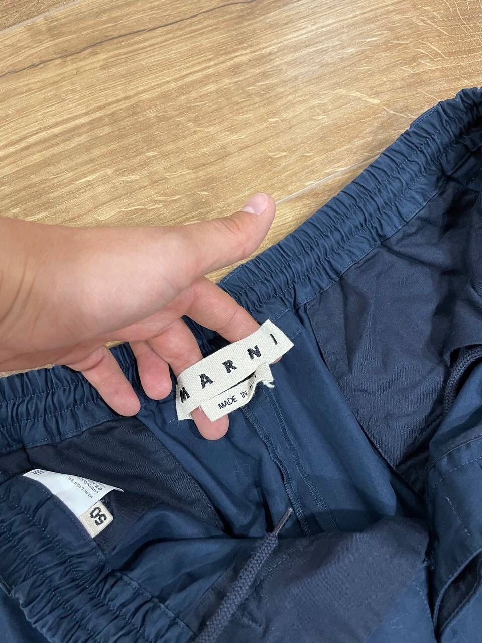 Marni × Vintage Vintage Marni Casual Cropped Blue Pants Joggers Trousers Size US 34 / EU 50 - 3 Thumbnail