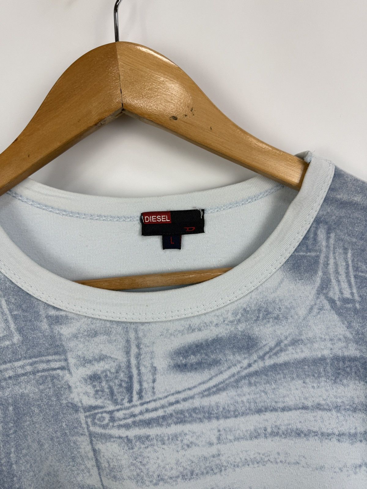 Diesel 🇺🇸 Vintage 90s Diesel Denim Division T-Shirt Retro Rare Hype Size US L / EU 52-54 / 3 - 5 Thumbnail