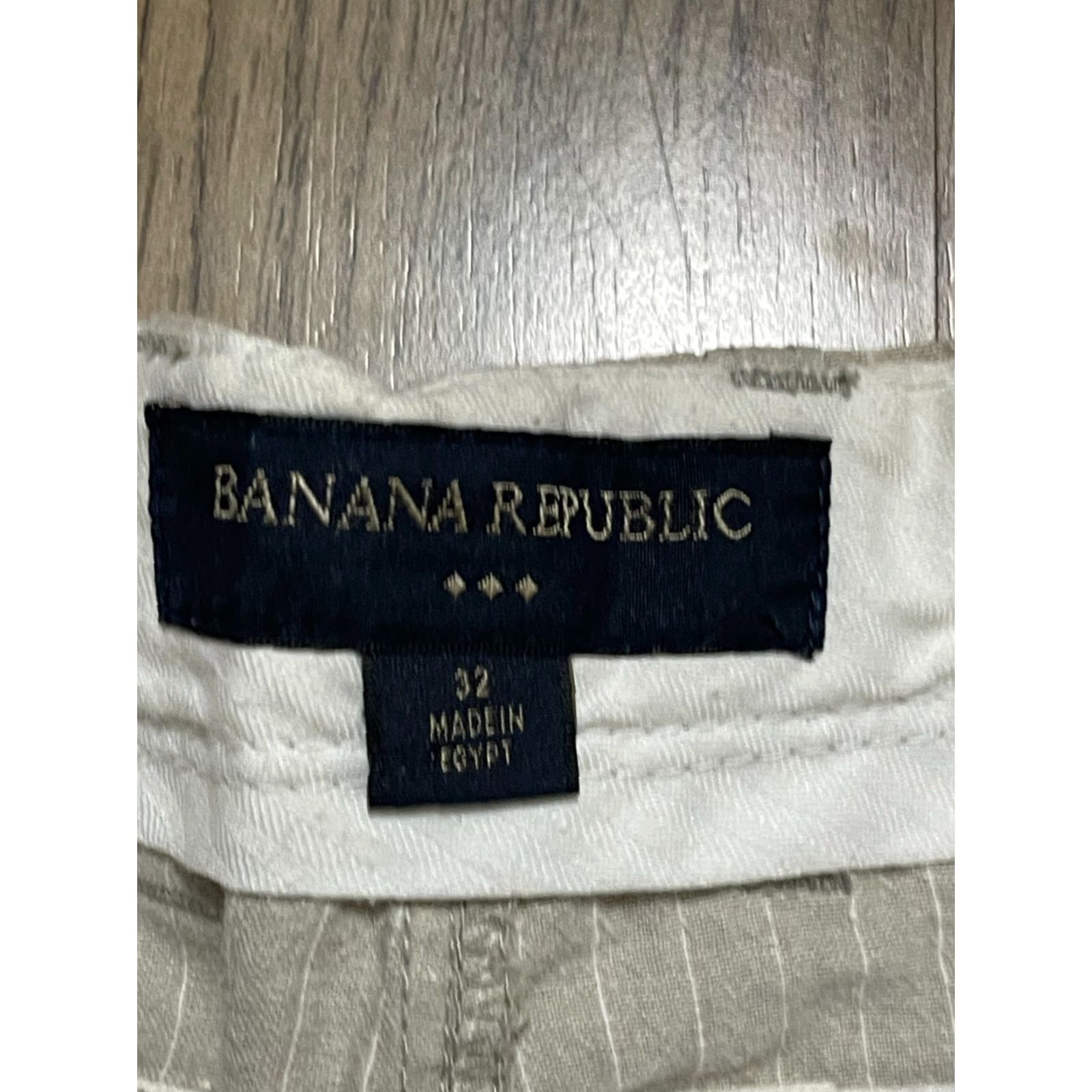 Banana Republic Banana Republic Shorts Men’s 32 Tan Striped Flat Front Chino Pockets Casual Size US 32 / EU 48 - 6 Thumbnail