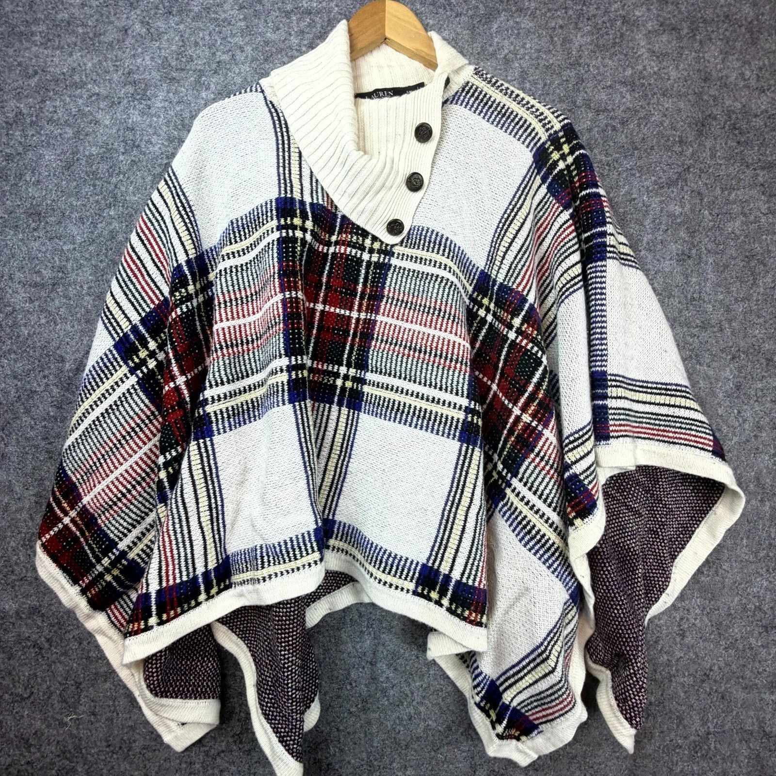 Lauren Ralph Lauren Lauren Ralph Lauren Poncho Sweater Womens S/M Cape Preppy Size M / US 6-8 / IT 42-44 - 1 Thumbnail