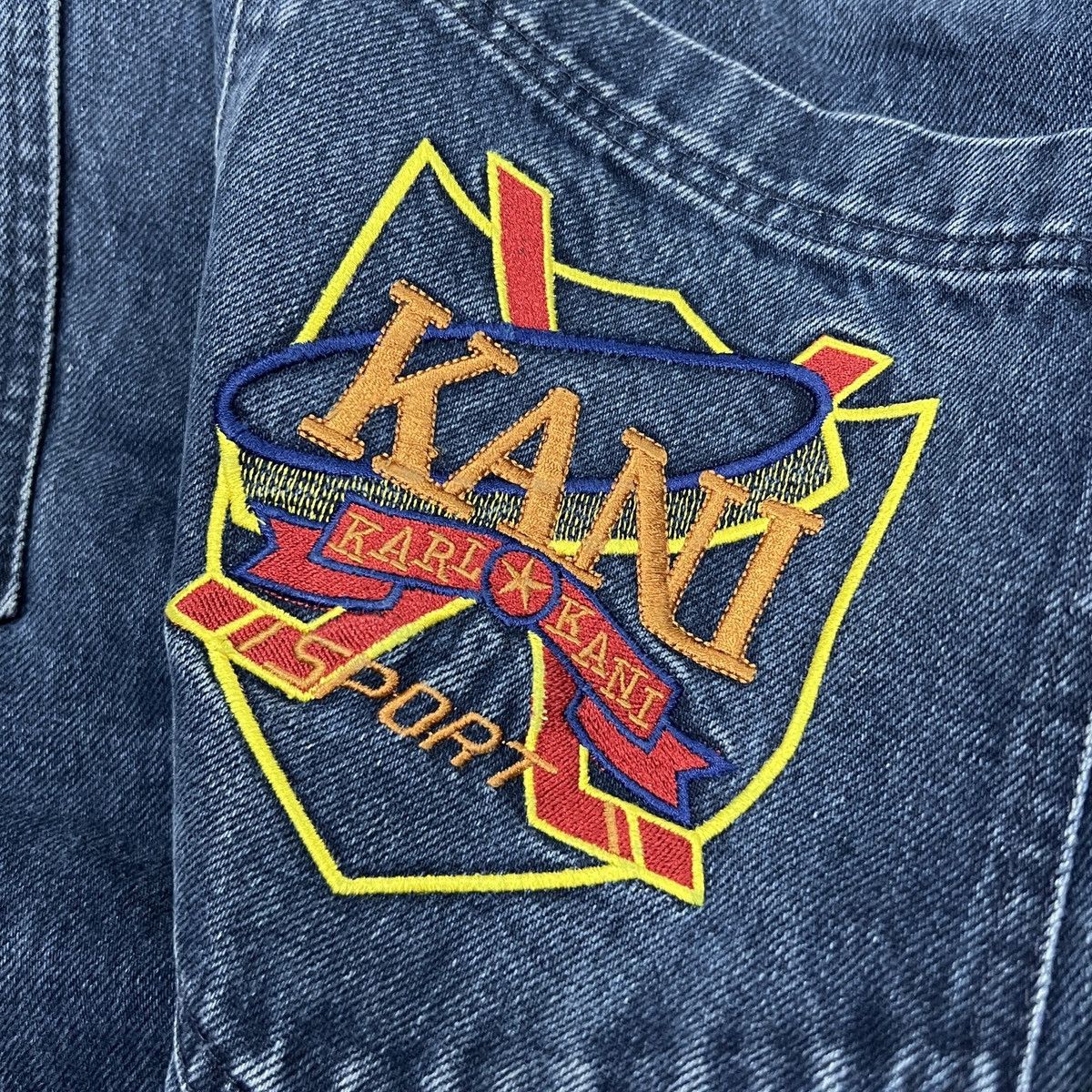 Karl Kani Vintage 90s Karl Kani Baggy Jeans Embroidered Logo Denim Size US 36 / EU 52 - 3 Thumbnail