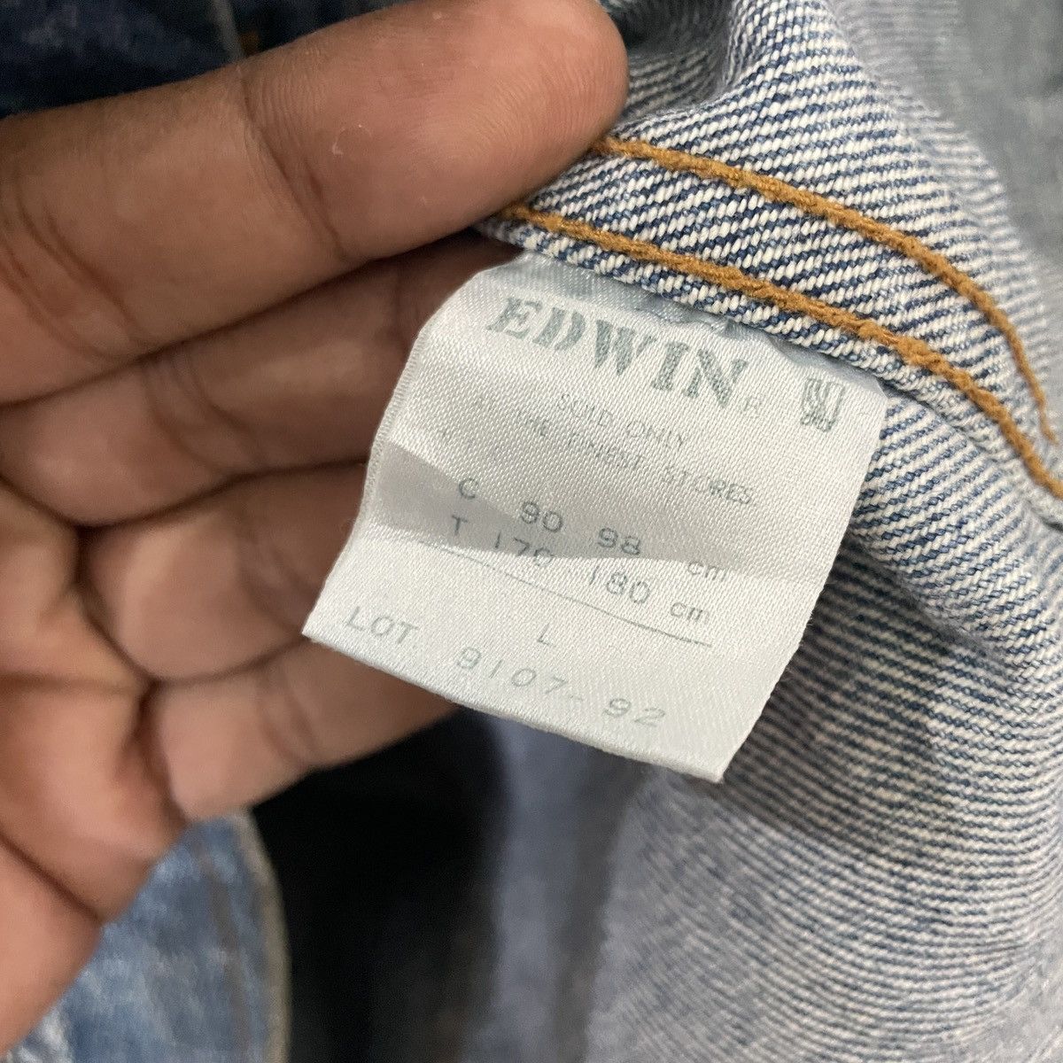 Edwin Vintage Gold Rush Edwin Denim Jacket Size US L / EU 52-54 / 3 - 6 Thumbnail