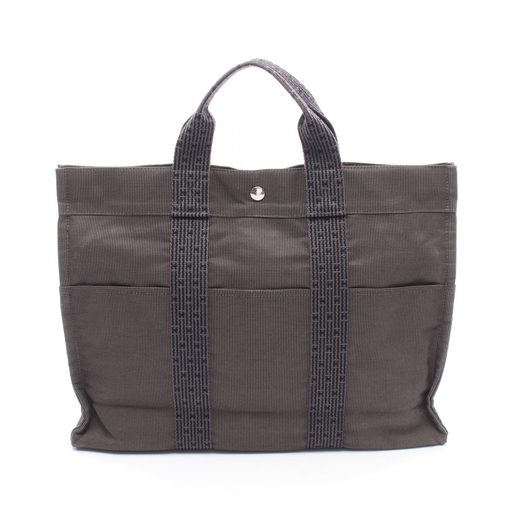 Hermes Hermes Hermes Herline MM Canvas Tote Bag Textile Tote Bag DUTY FREE for USA Size ONE SIZE - 1 Thumbnail