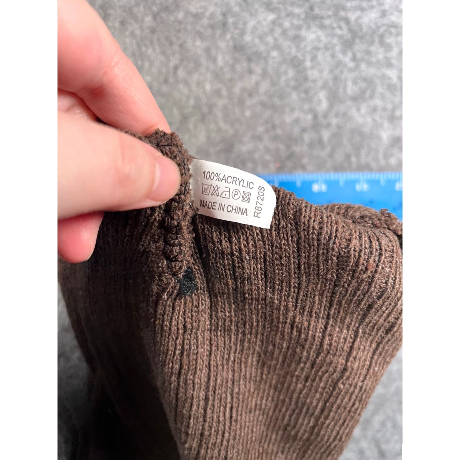 Winterlace Beanie Toque Adult One Size Brown Ribbed Knit 100% Acrylic Ski NEW