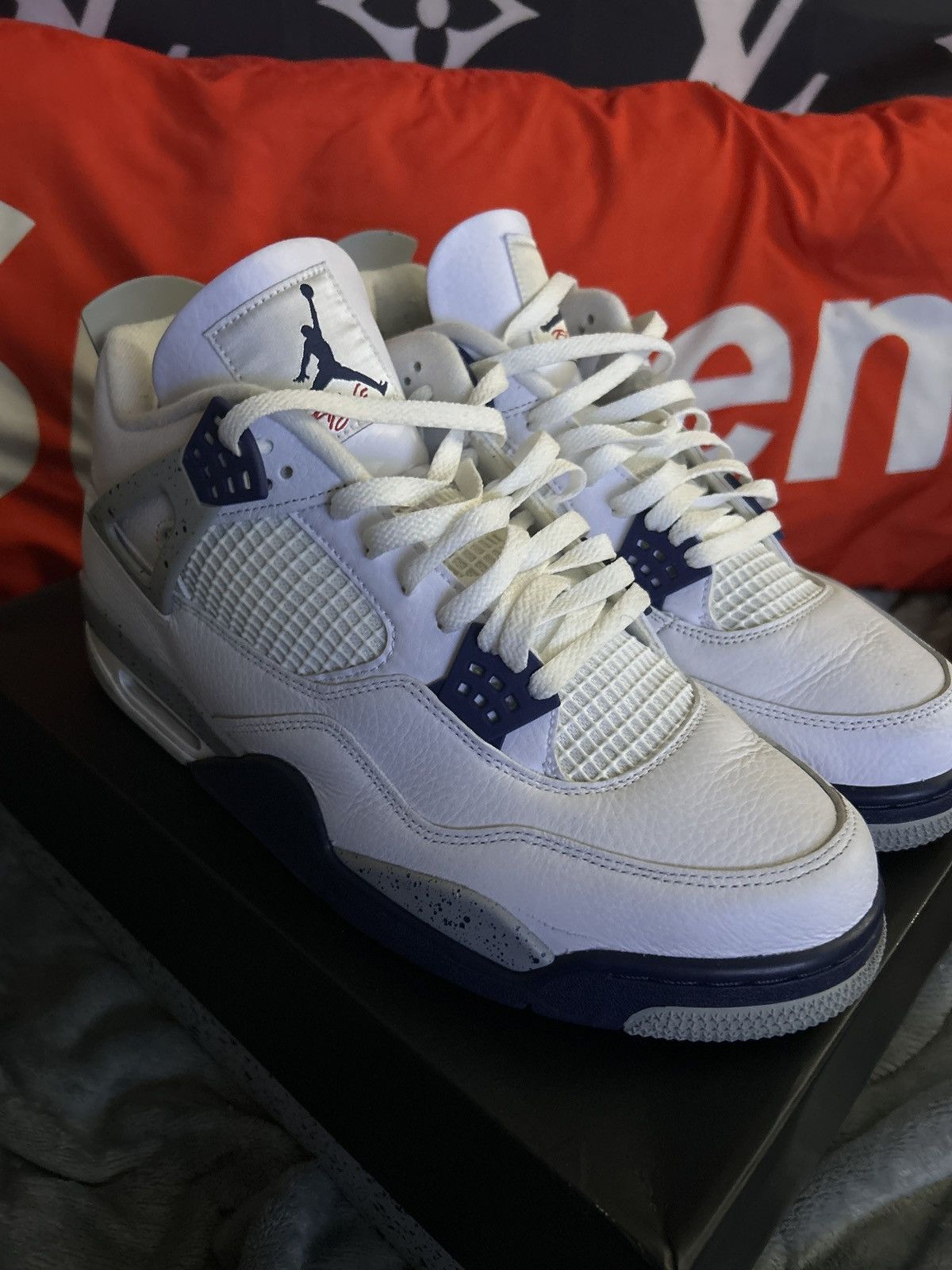 Nike Jordan 4’s ‘Midnight Navy’ Sz 13 Size US 13 / EU 46 - 1 Thumbnail