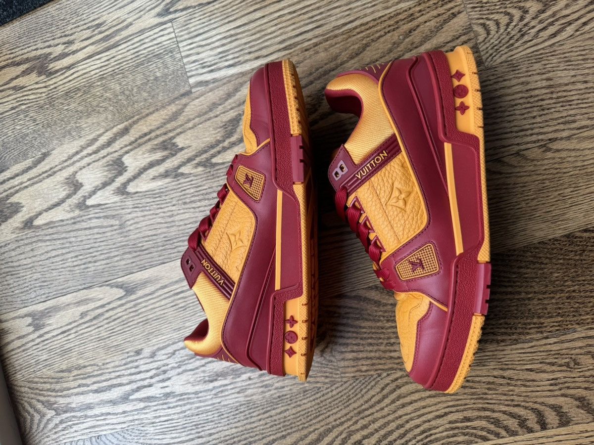 Louis Vuitton Louis Vuitton LV Trainer Virgil Abloh Red Orange 9.5 Size US 9.5 / IT 39.5 - 2 Thumbnail