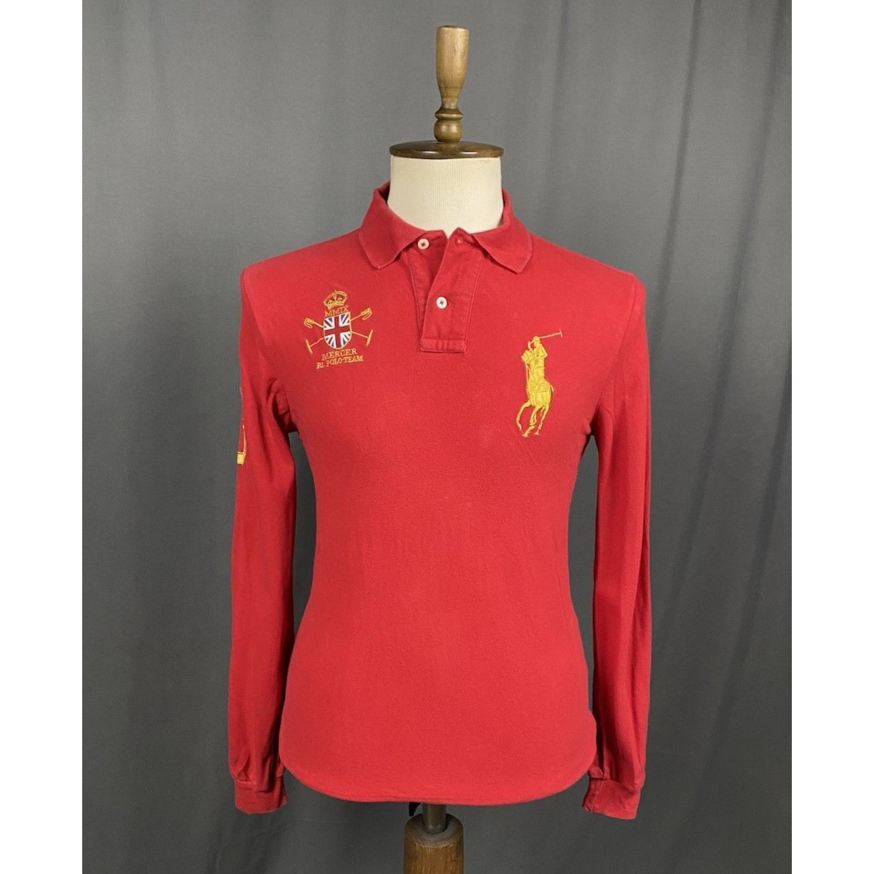 Polo Ralph Lauren Polo by Ralph Lauren Big Logo Vintage Men's Red Collared Pol Size US L / EU 52-54 / 3 - 1 Thumbnail
