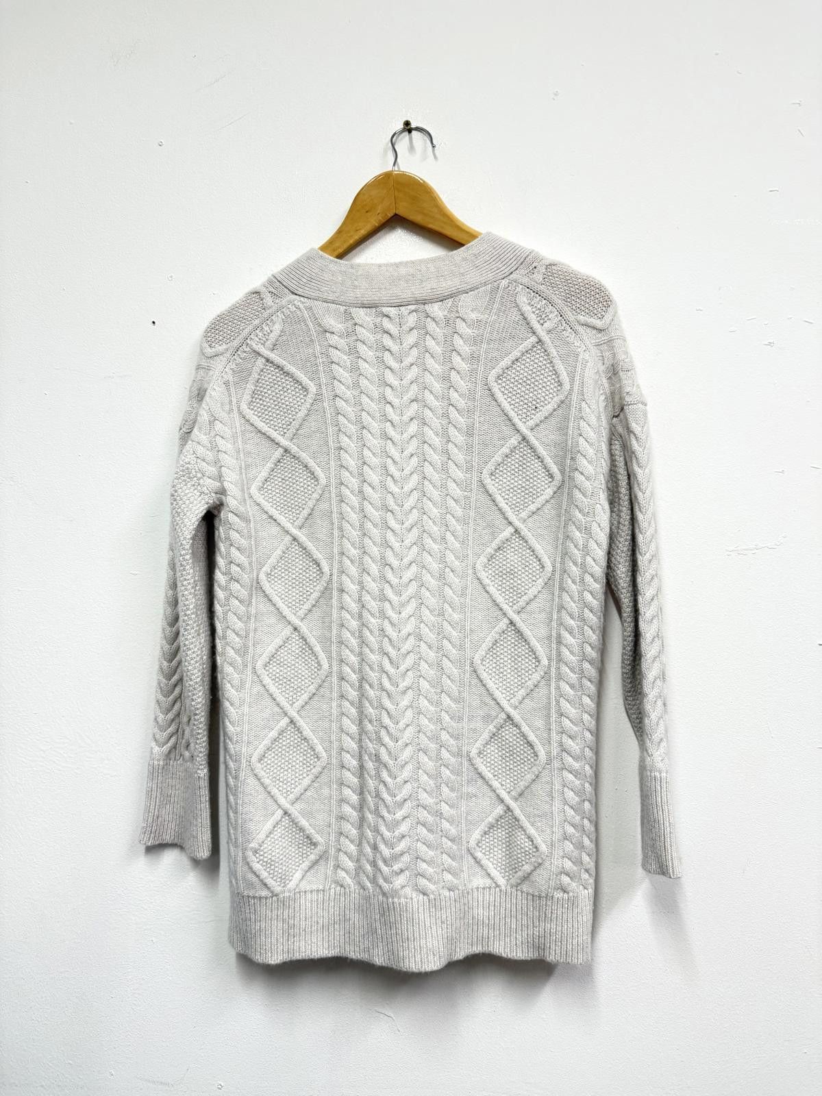 Nanga White Label White Label Cream Cable Knit Cardigan Sweater XS Size XS / US 0-2 / IT 36-38 - 4 Thumbnail