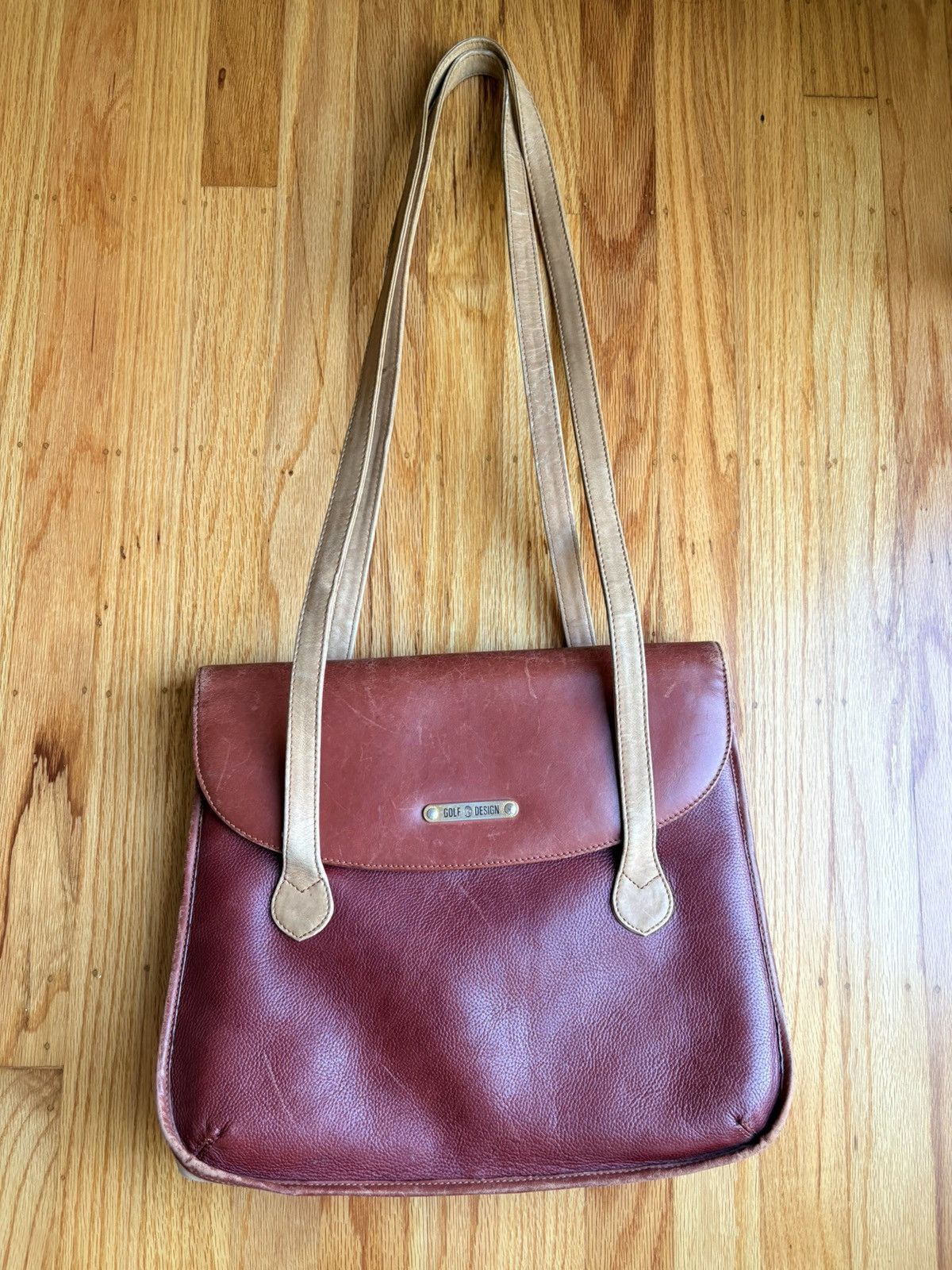 Other Vintage Golf Design Leather Flap Tote Size ONE SIZE - 1 Thumbnail