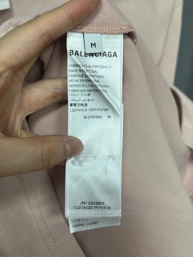 Balenciaga Balenciaga Pink Reverse Logo T-shirt. Size US M / EU 48-50 / 2 - 3 Thumbnail