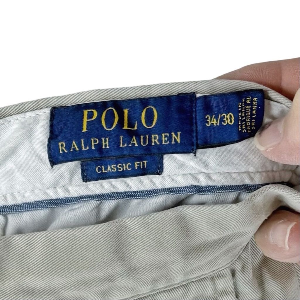 Polo Ralph Lauren POLO RALPH LAUREN Men's Light Khaki/Bone Color Chino 34/30 Size US 34 / EU 50 - 3 Thumbnail