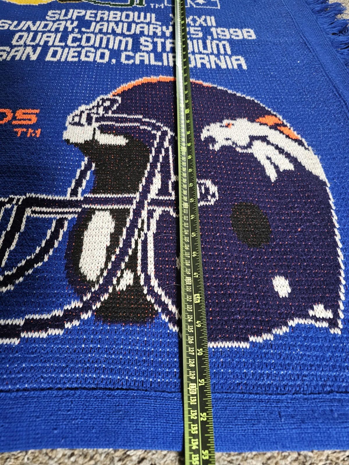 Designer 3 Strikes Packers Broncos super bowl 32 tapestry throw Size ONE SIZE - 5 Thumbnail