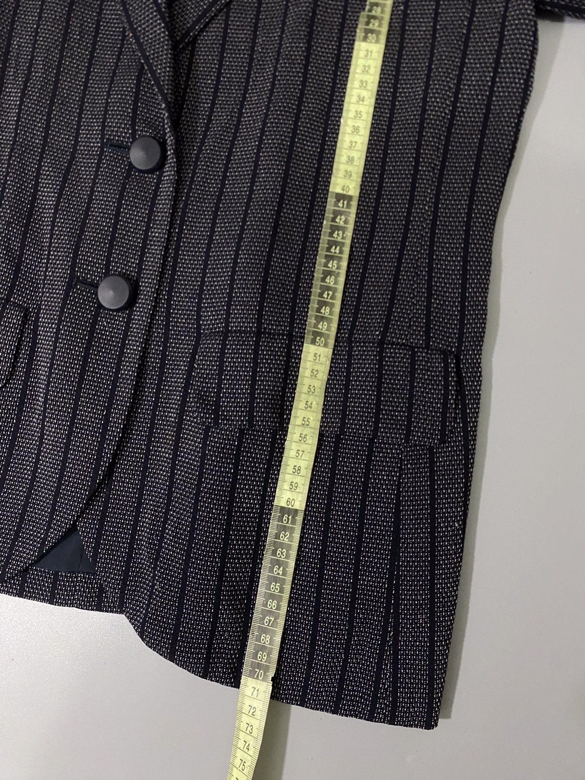 Saint Laurent Paris 💥Grey Stripe💥Yves Saint Laurent Blazer Size M / US 6-8 / IT 42-44 - 17 Thumbnail