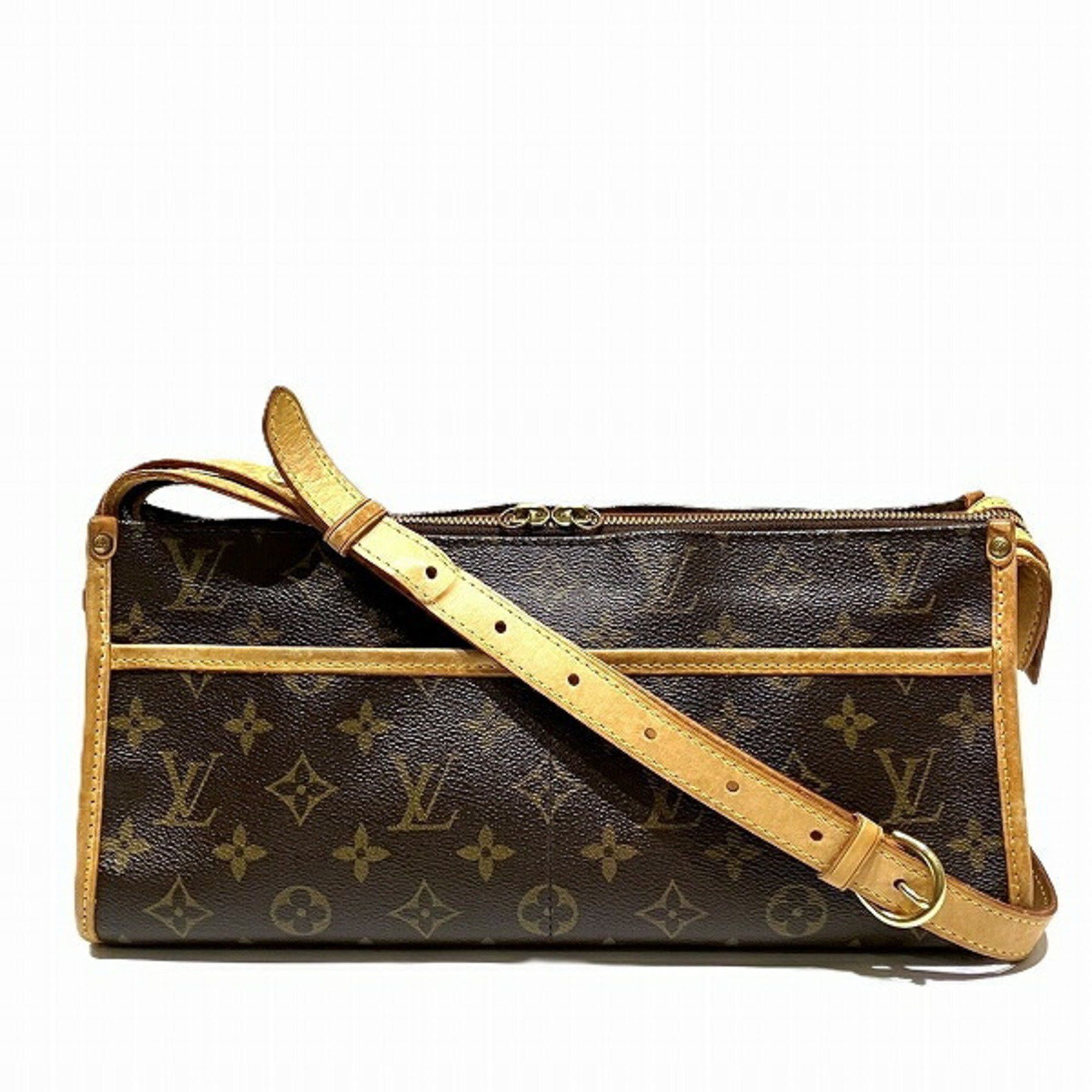 Louis Vuitton Monogram Popincourron M40008 Bag Shoulder Women's in Brown