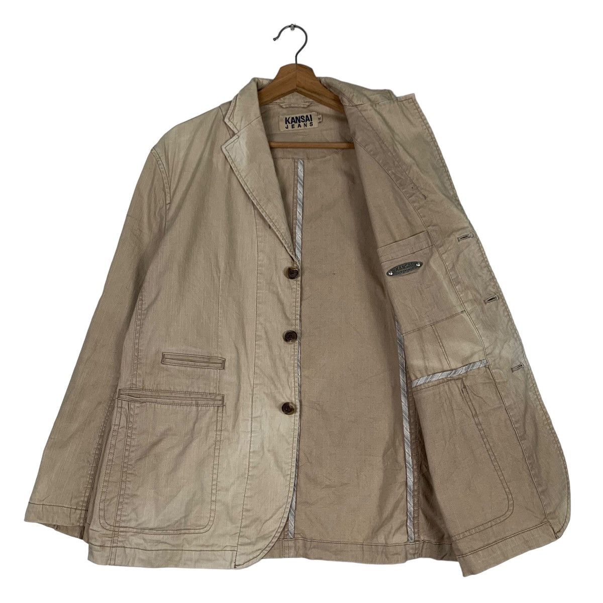 Kansai Yamamoto KANSAI JEANS Sun Burn Casual Jacket #0651-C30 Size US M / EU 48-50 / 2 - 9 Thumbnail