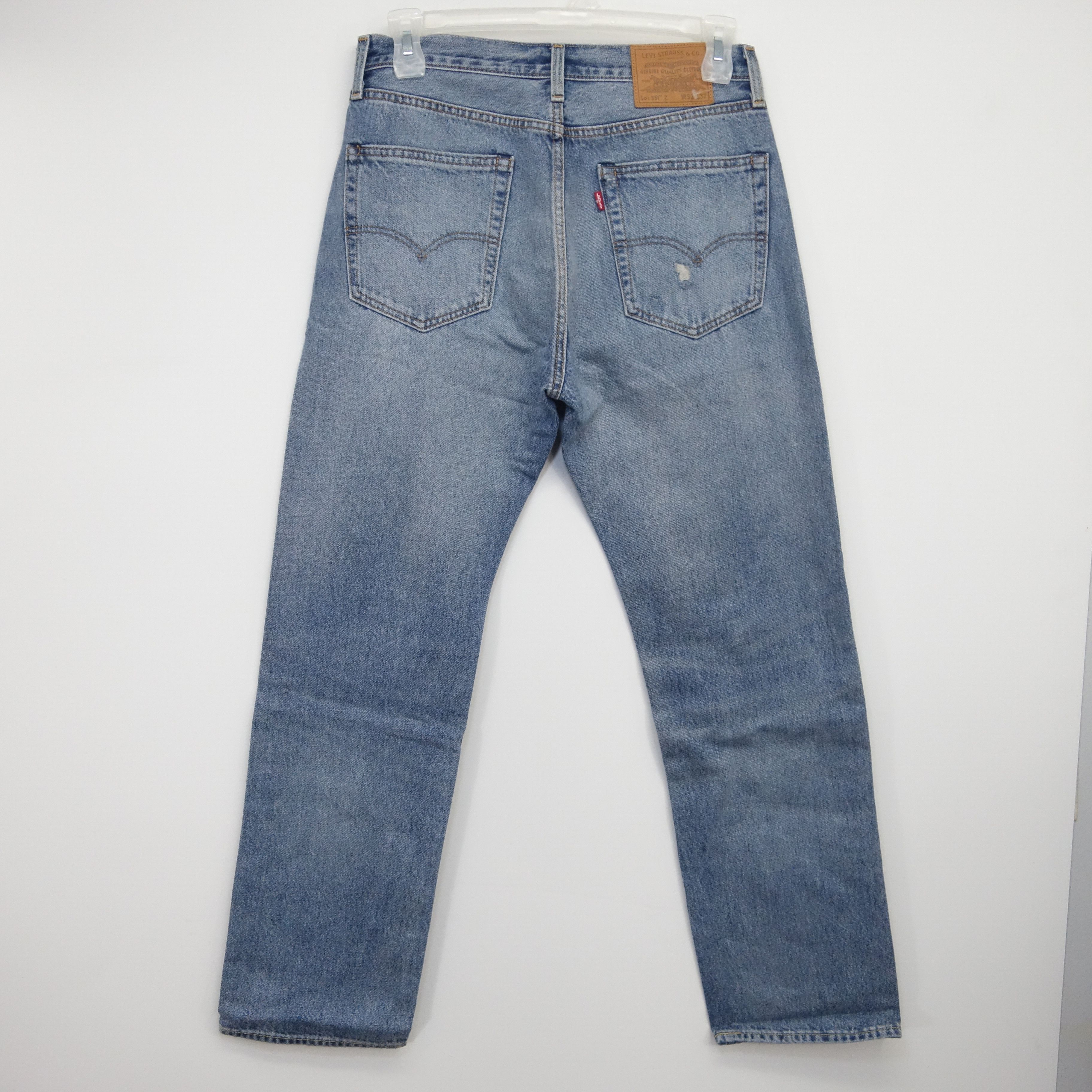 image of Levis x Levis Vintage Clothing Blue 551 Z Authentic Straight Fit Skate Denim Jeans 32 X 32, Men's