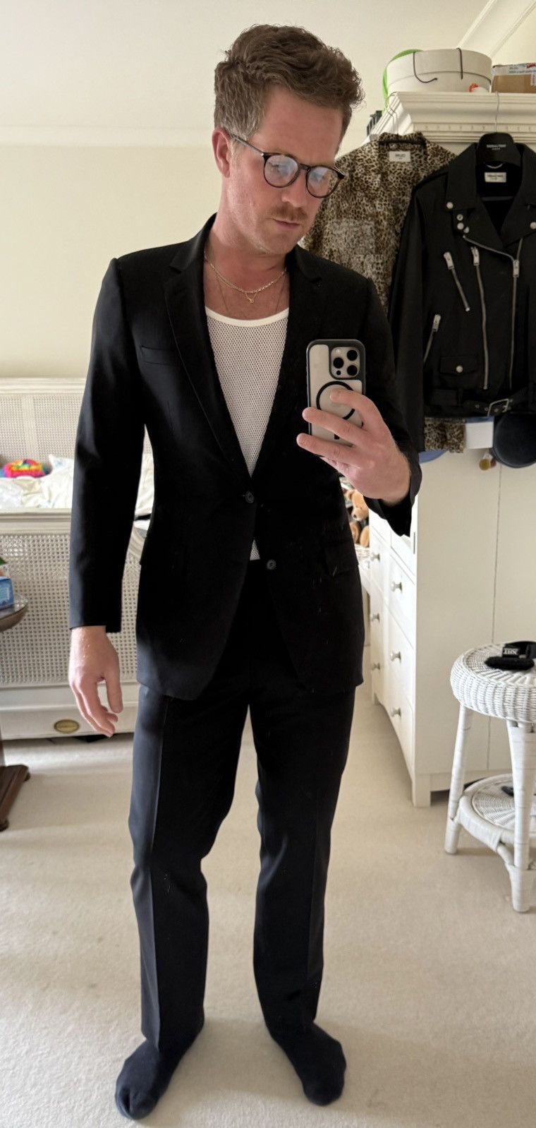 Dior SS07 Dior Homme subtle pinstripe suit 48 Size 38R - 24 Thumbnail