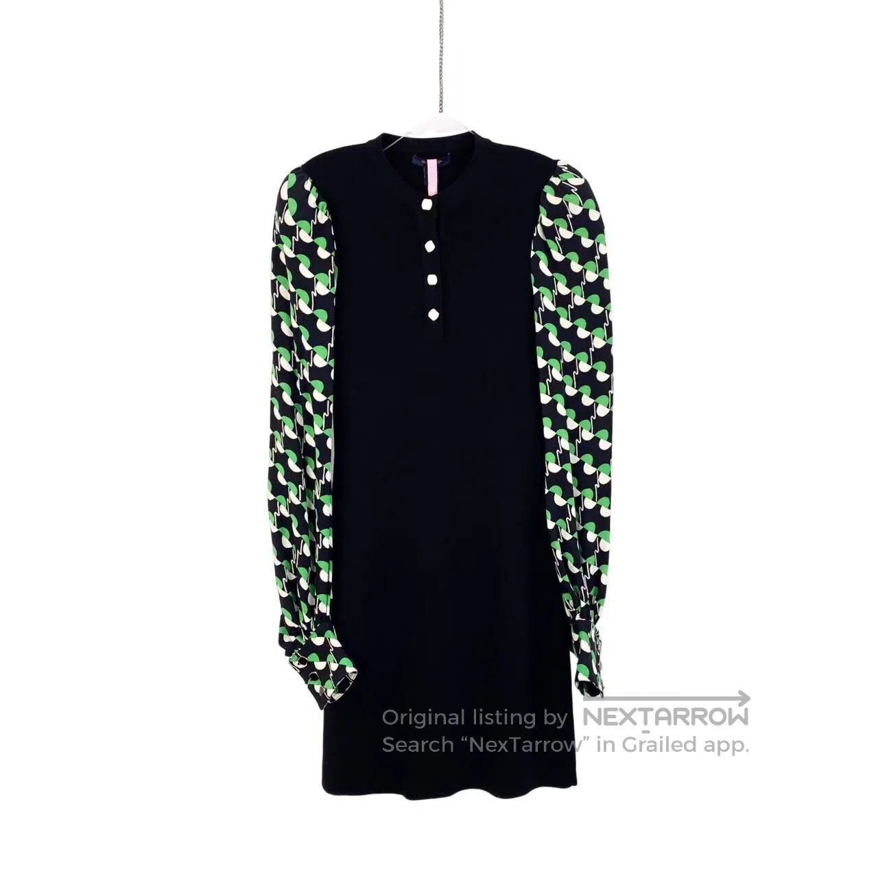 Louis Vuitton Louis Vuitton Patchwork bubble long-sleeved dress| Size S / US 4 / IT 40 - 1 Thumbnail