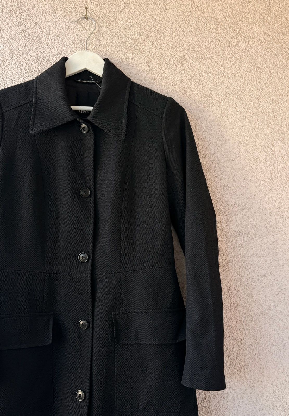 Filippa K Filippa K Black Wool Blend Coat Women M Minimal Classic Size M / US 6-8 / IT 42-44 - 3 Thumbnail