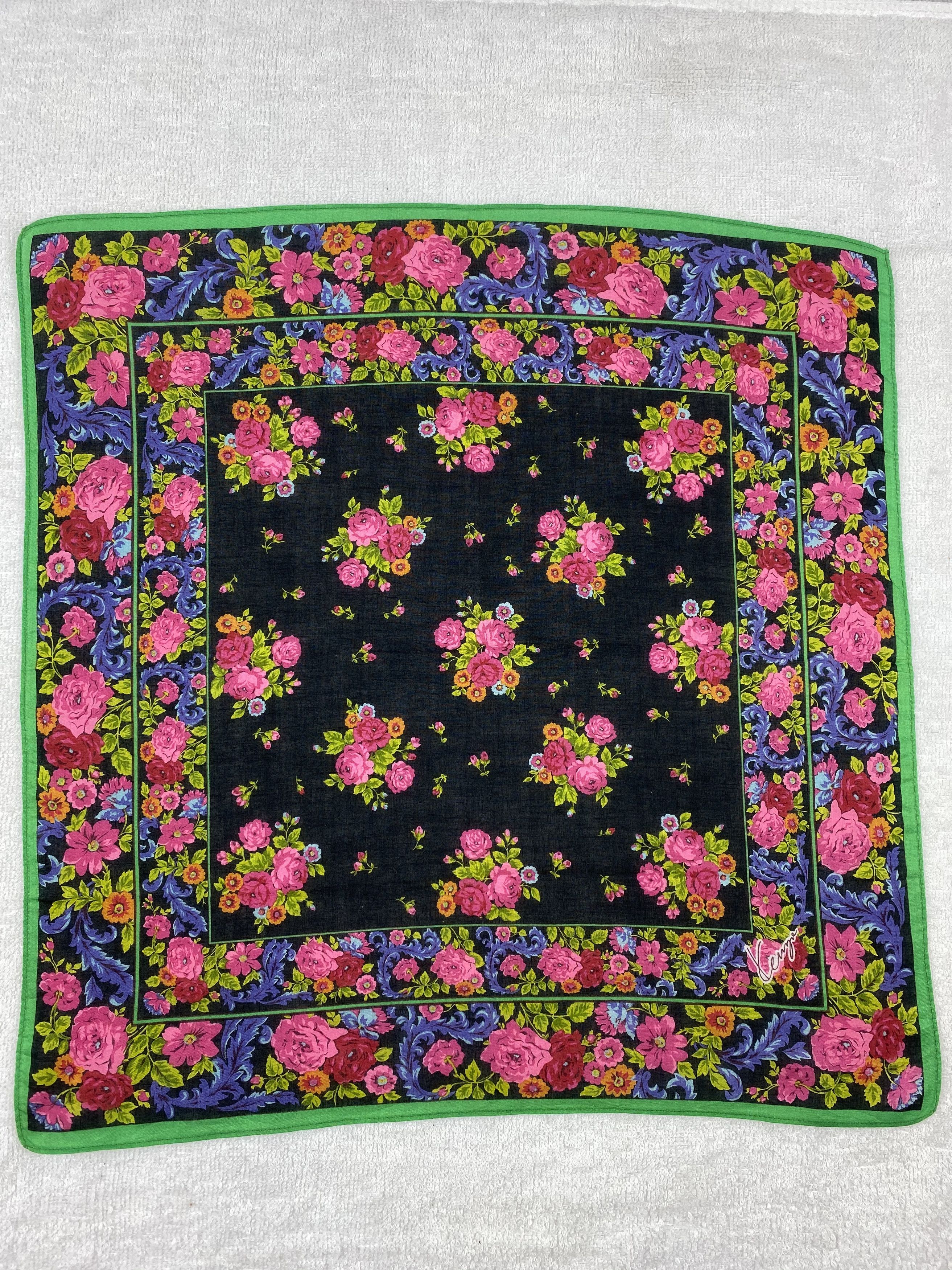 Kenzo × Vintage Kenzo Floral Handkerchief / Bandana / Neckerchief Size ONE SIZE - 3 Thumbnail