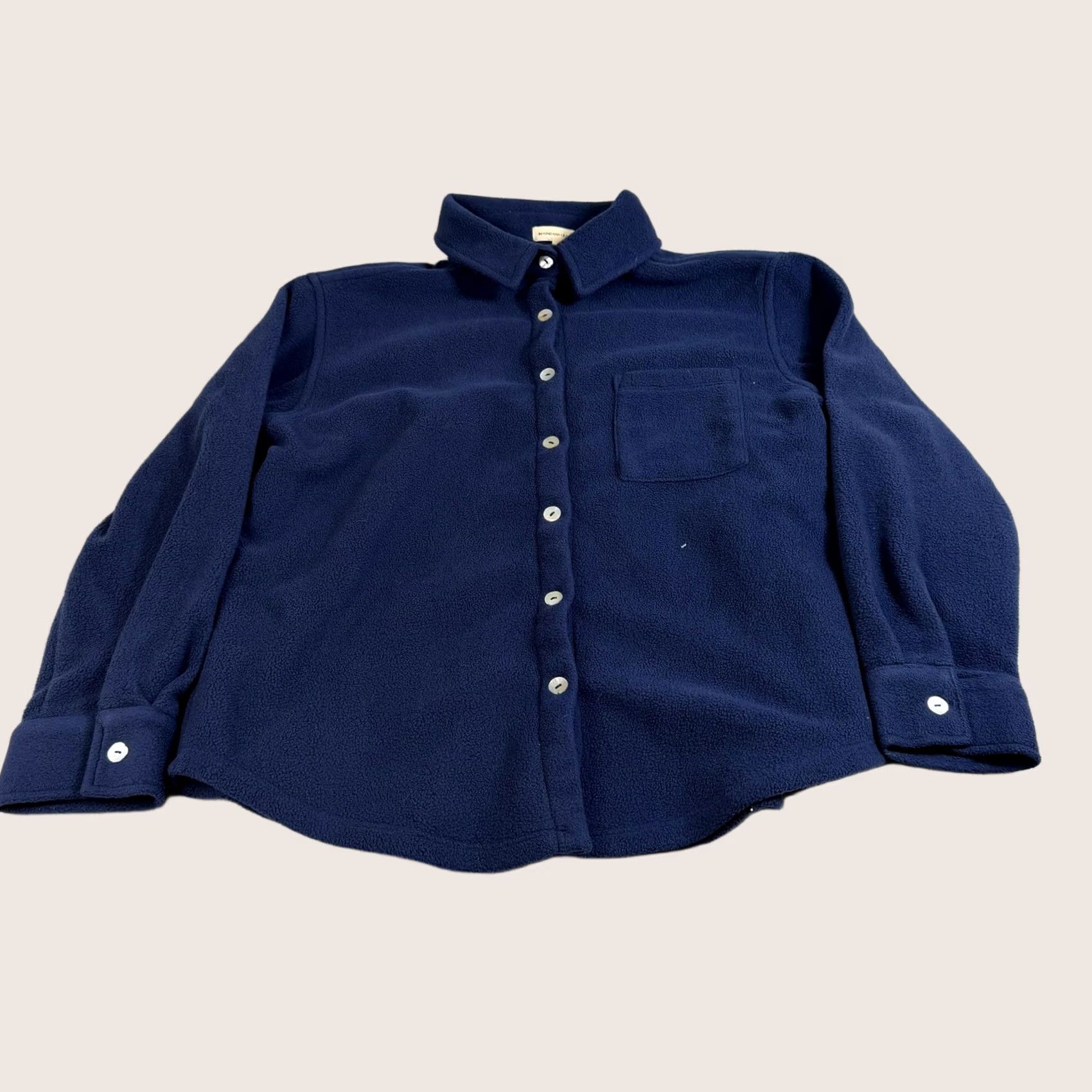 Beyond Yoga Beyond Yoga x Donni Fleece Jacket Womens M Blue Button Front Collared USA Size M / US 6-8 / IT 42-44 - 1 Thumbnail