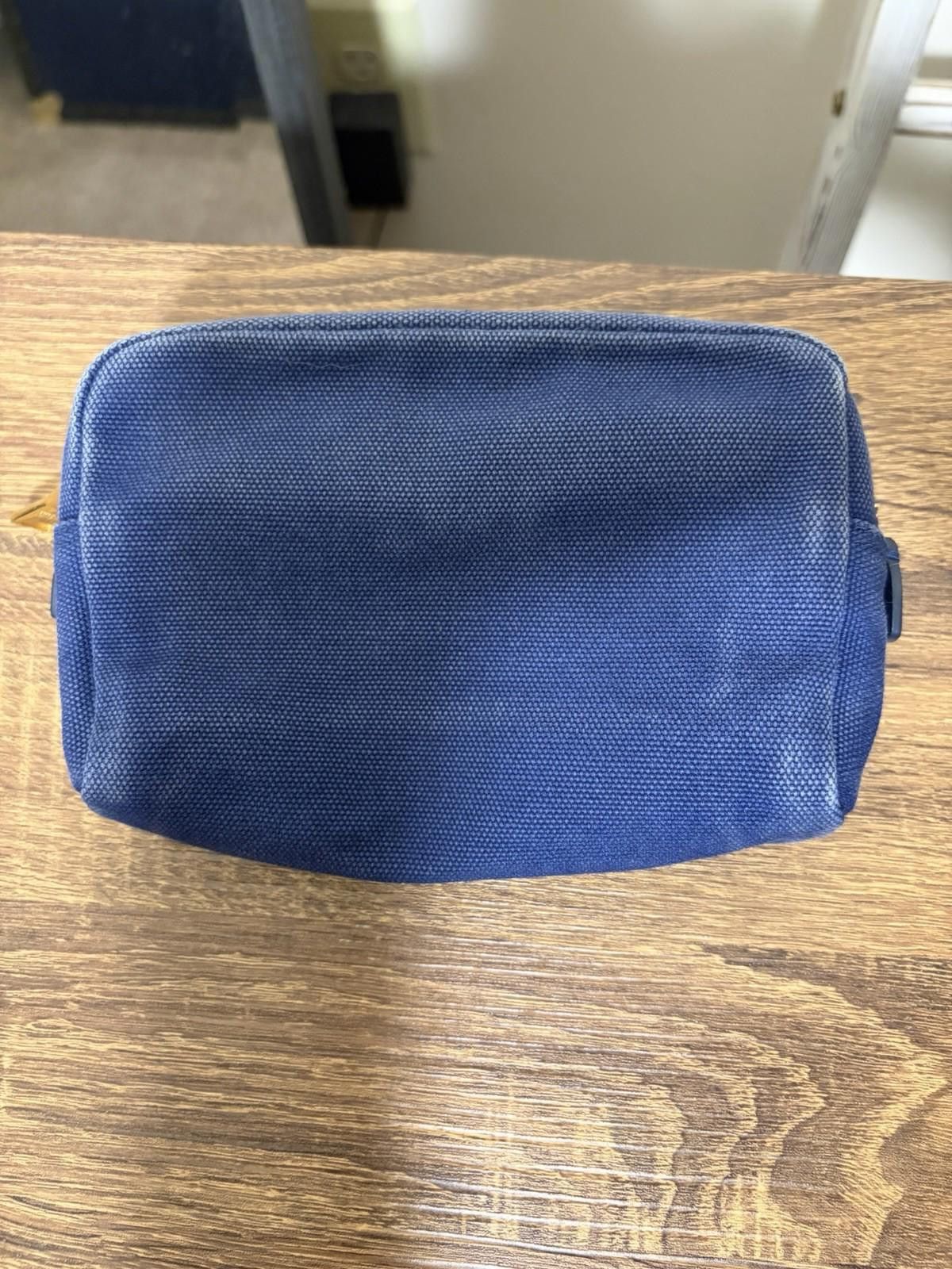 Prada Prada Canapa Dark Blue Canvas Rope Logo Clutch Pouch Bag Size ONE SIZE - 5 Thumbnail