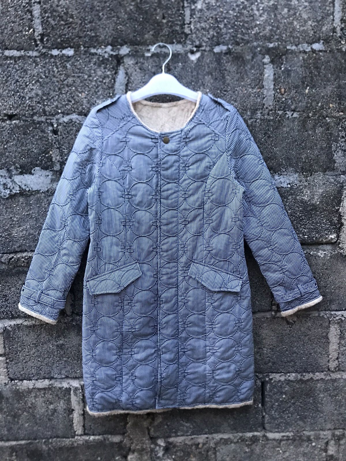 Japanese Brand 🌟Nice Design Jiffies Quilted Long Jacket Size S / US 4 / IT 40 - 1 Thumbnail
