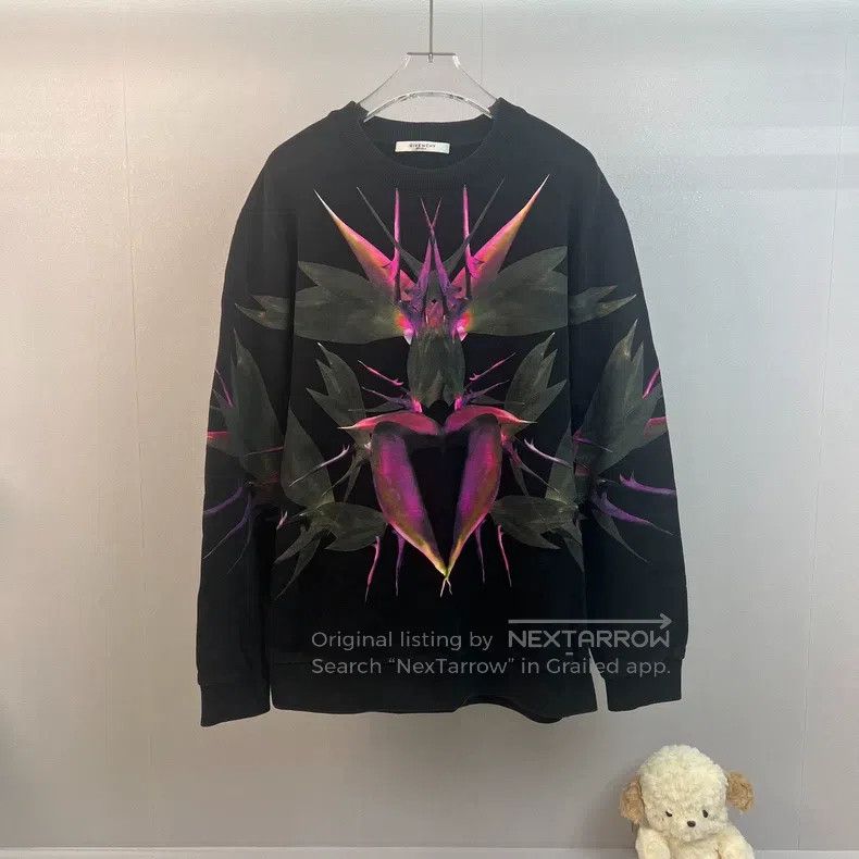 Givenchy Givenchy Black Paradise Bird Print Sweatshirt Size US XL / EU 56 / 4 - 1 Thumbnail