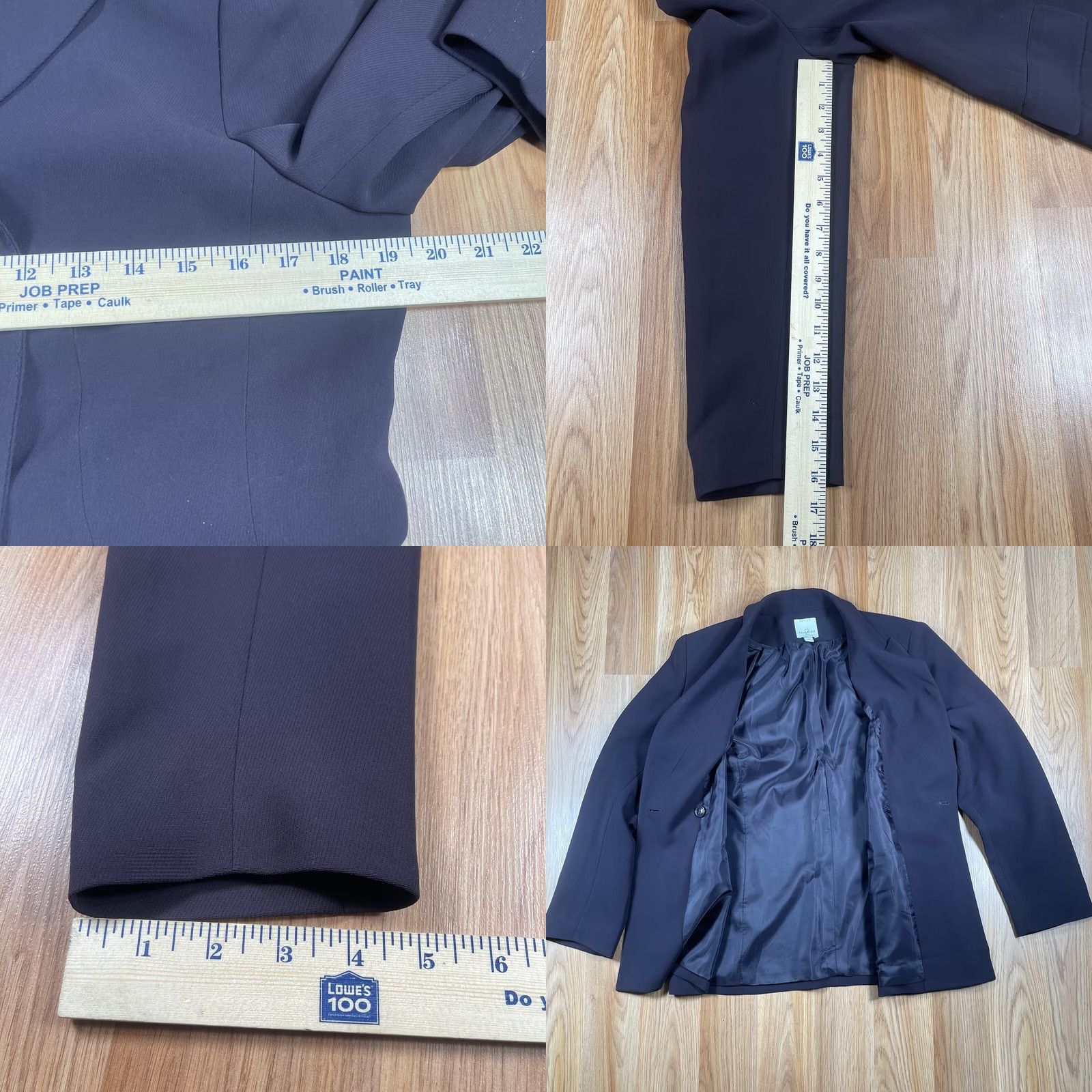 Anne Klein Anne Klein Petite Black Blazer Jacket Lined Business Wear Womens Size 10P Size L / US 10 / IT 46 - 8 Thumbnail