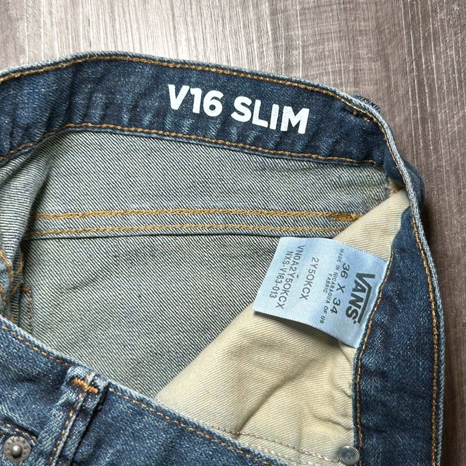 Vans Vans V16 Slim Raw Hems Jeans - 36 Size US 36 / EU 52 - 8 Thumbnail