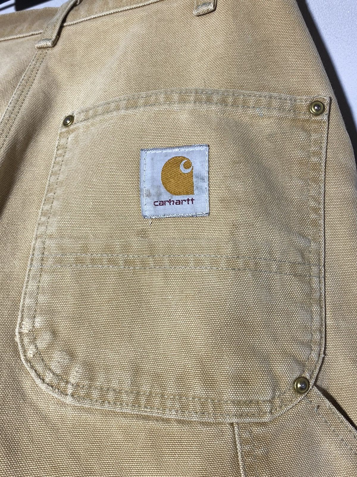 Carhartt Carhartt Vintage Double Knee Canvas Work Pants 33x34 Beige Size US 34 / EU 50 - 17 Thumbnail
