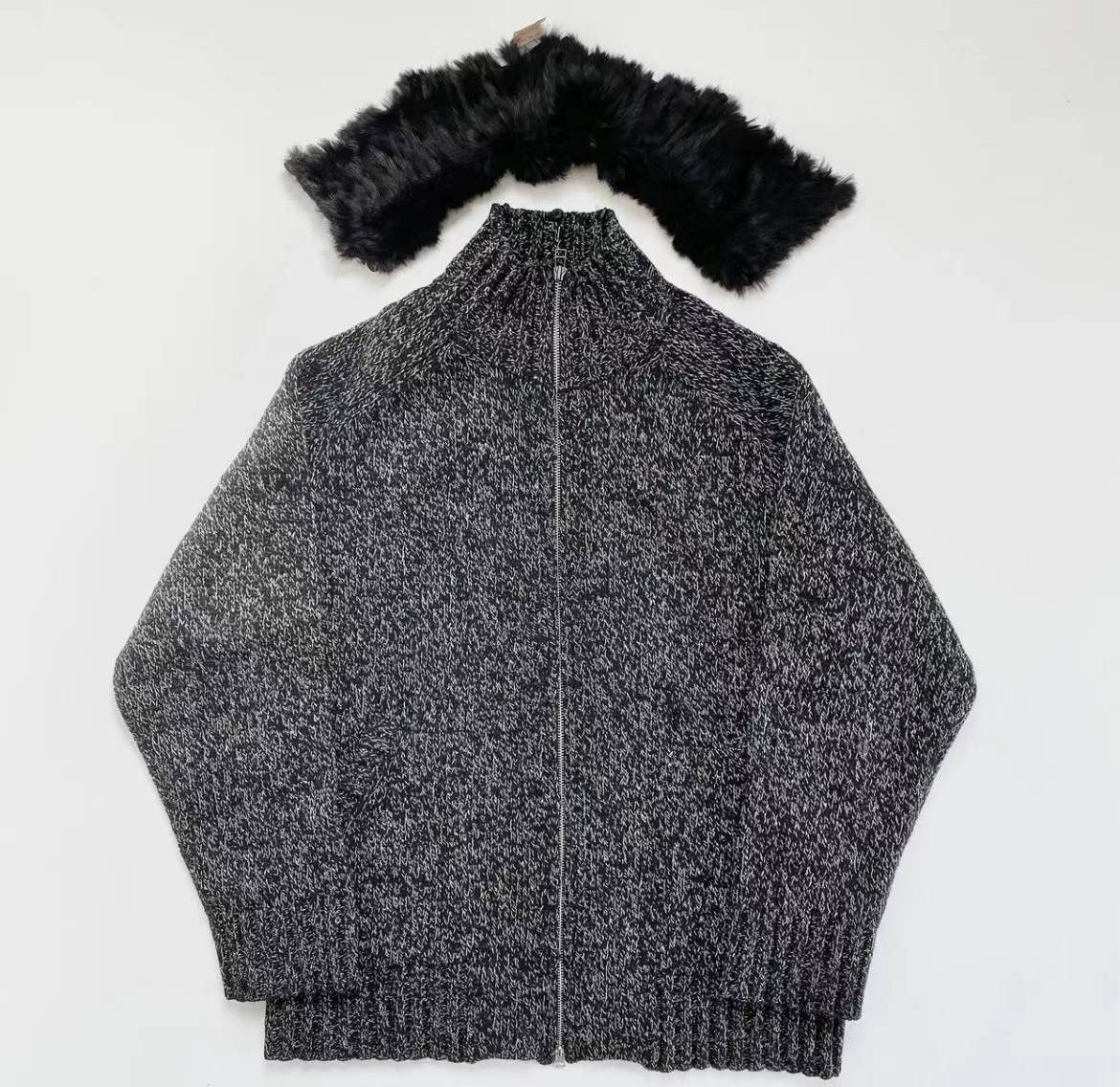Yohji Yamamoto Yohji Yamamoto POUR HOMME drivers knit with a rabbit far Size US L / EU 52-54 / 3 - 2 Thumbnail