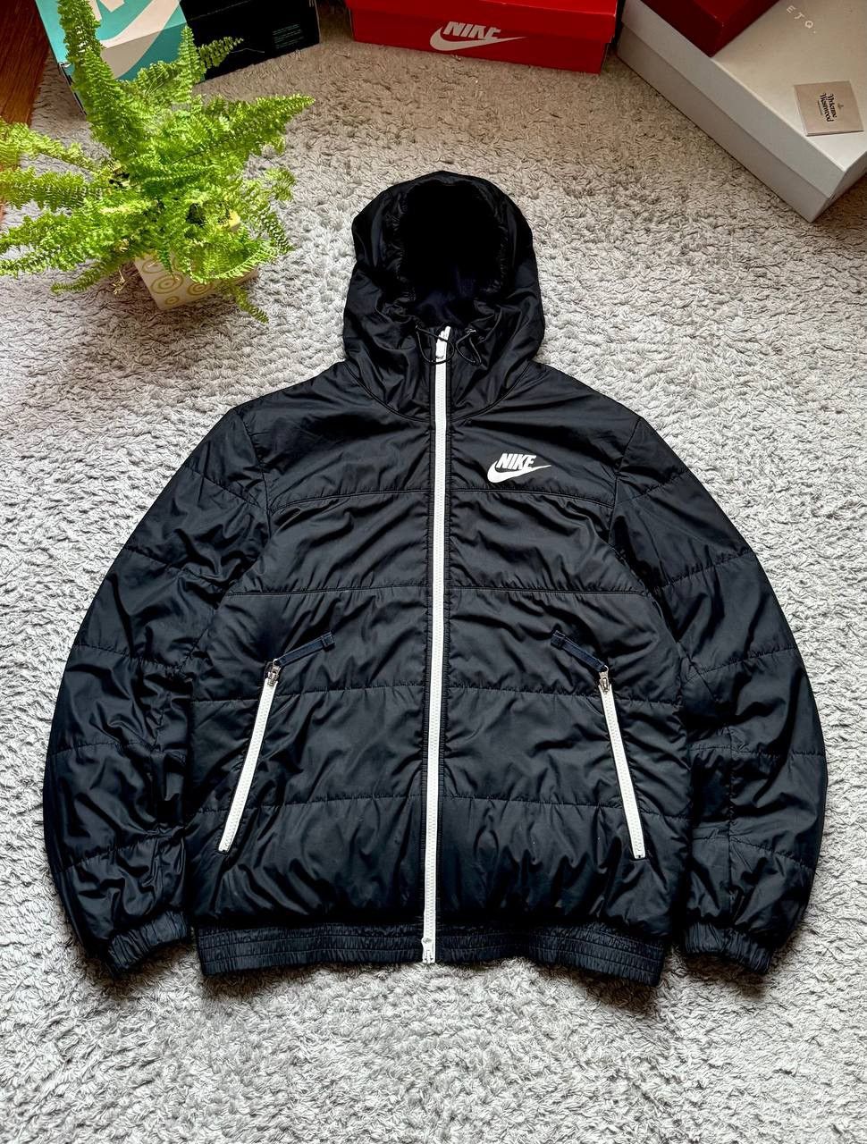 Nike 00s Nike Vintage Retro Down Light Jacket Basic Logo Rare Size US M / EU 48-50 / 2 - 1 Thumbnail