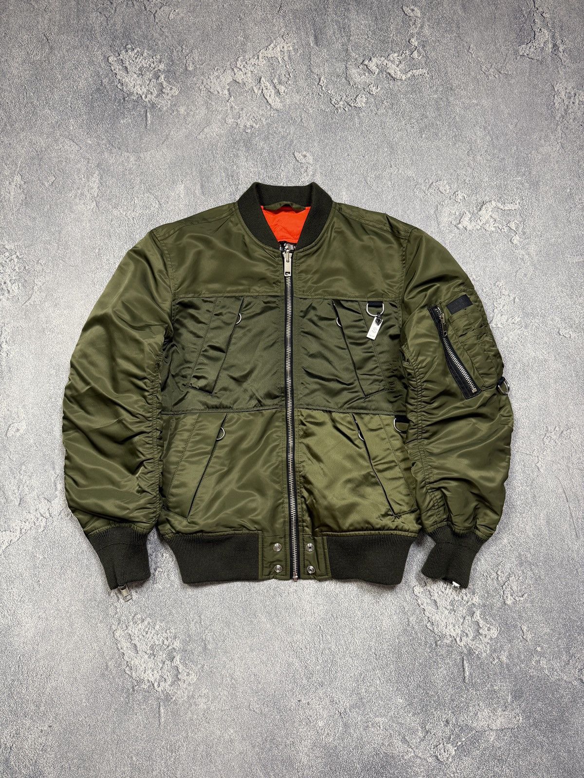 Diesel y2k Diesel Reversible Nylon Bomber Aviation Jacket Size US S / EU 44-46 / 1 - 1 Thumbnail