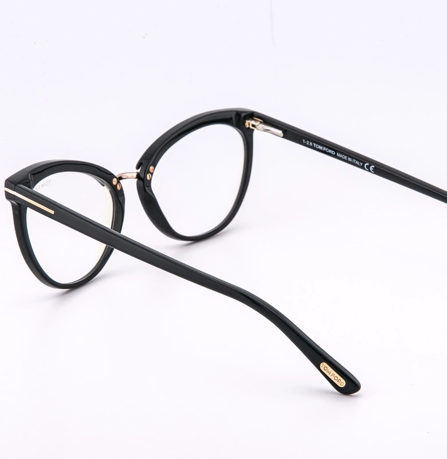 Tom Ford TOM FORD TF5551B 001 Black Blue Optical Eyeglass 5551 FT5551 Size ONE SIZE - 2 Thumbnail