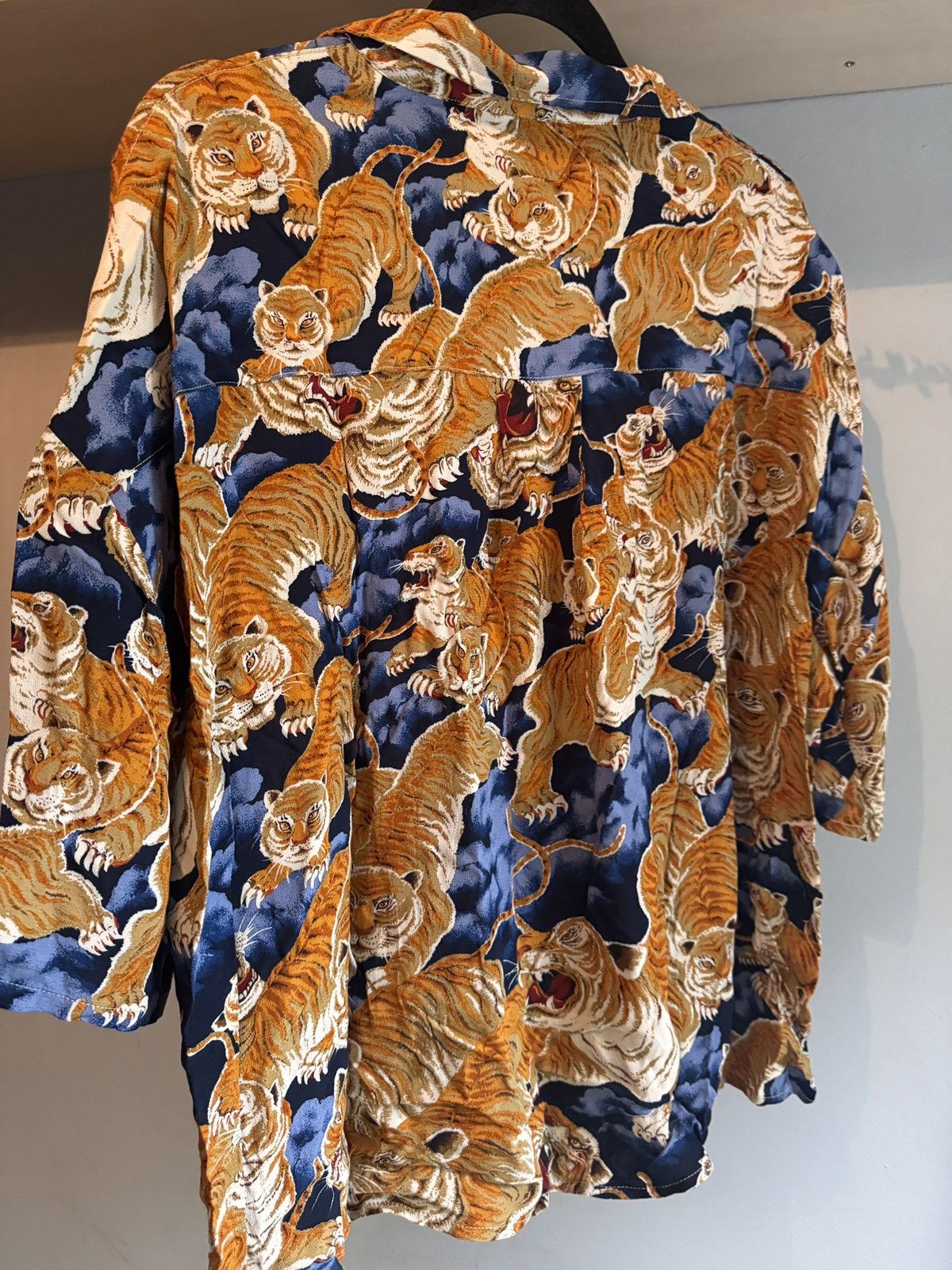 R13 OVERSIZED HAWAIIAN SHIRT - ORANGE TIGER Size M / US 6-8 / IT 42-44 - 3 Thumbnail