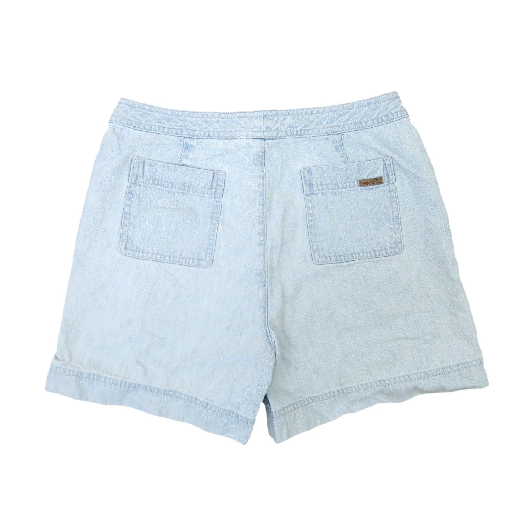 Liz Claiborne VINTAGE Liz Claiborne Light Wash Blue Denim High Rise Jean Shorts 28" 90s Womens 10 Regular 5 Inseam Cotton Casual Size 32" / US 10 / IT 46 - 2 Thumbnail