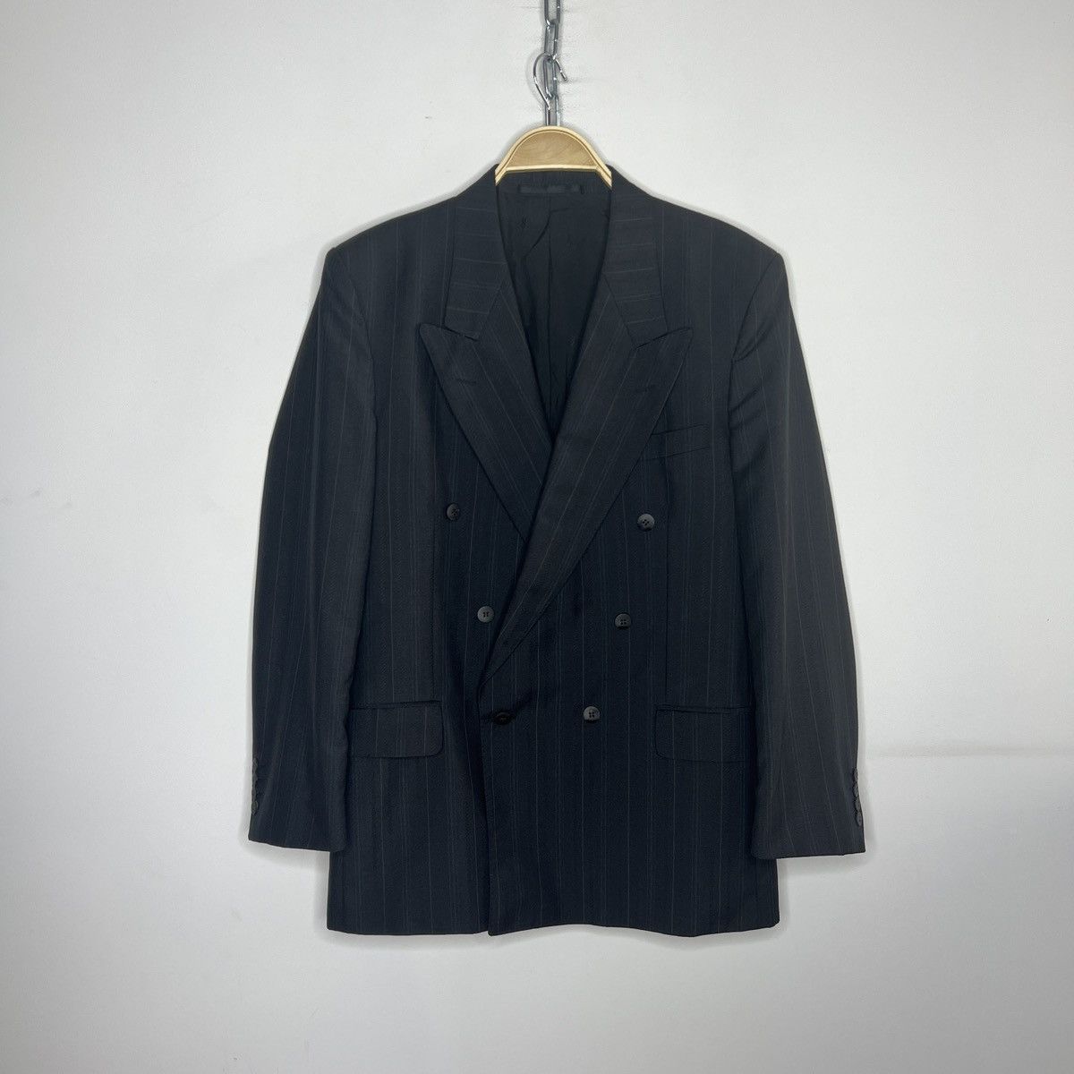 Yves Saint Laurent 90S VINTAGE YSL POUR HOMME DOUBLE BREASTED BLAZER SUIT Size 42R - 1 Thumbnail