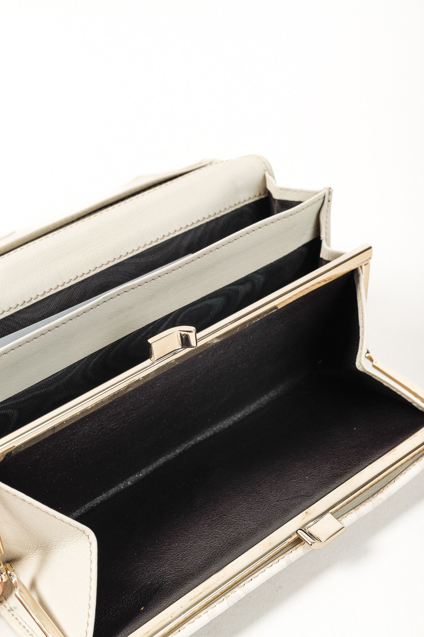 Gucci Gucci Guccissima Light Grey Leather Continental Long Wallet Size ONE SIZE - 12 Thumbnail