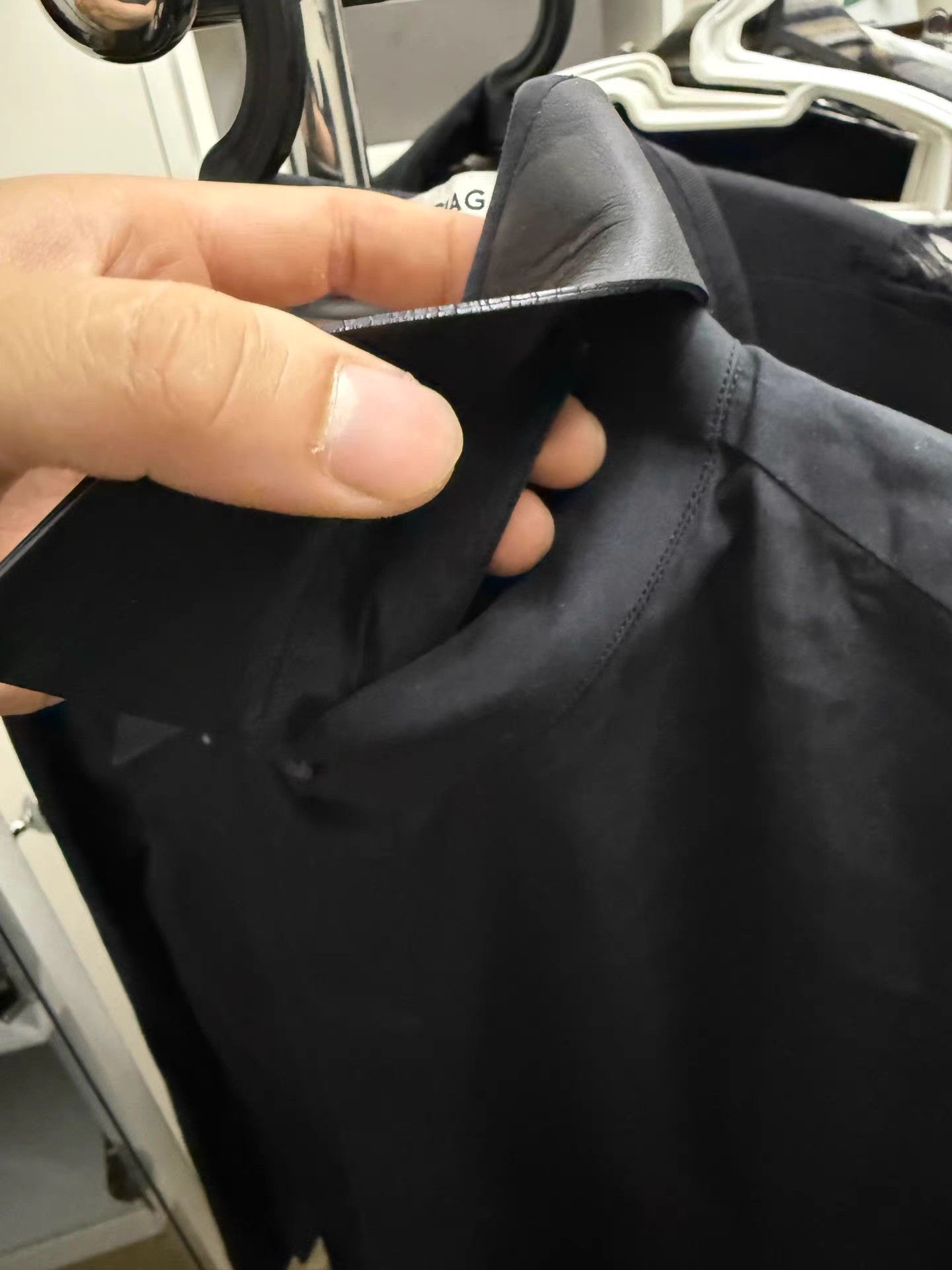 Balenciaga Balenciaga Leather Collar Shirt K27 Size US XXS / EU 40 - 3 Thumbnail