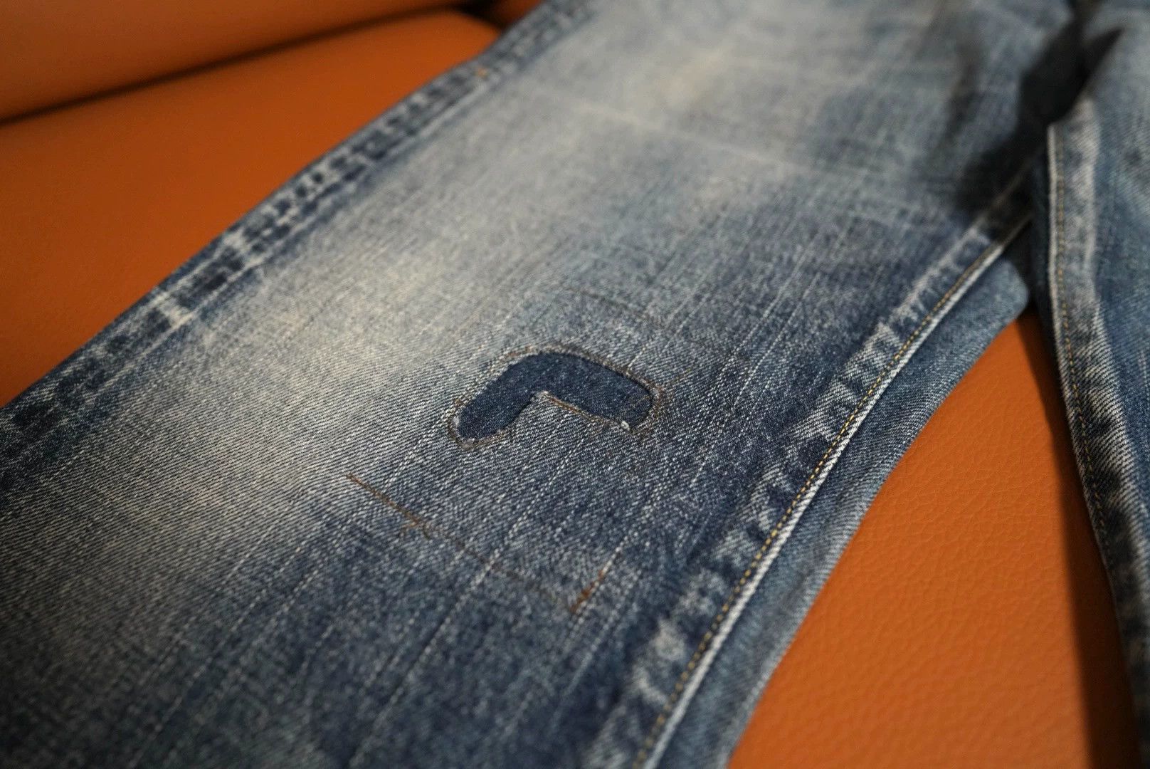 Visvim VISVIM 13D20 SOCIAL SCULPTURE DAMAGED Jeans W30L30 A+ Size US 30 / EU 46 - 2 Thumbnail