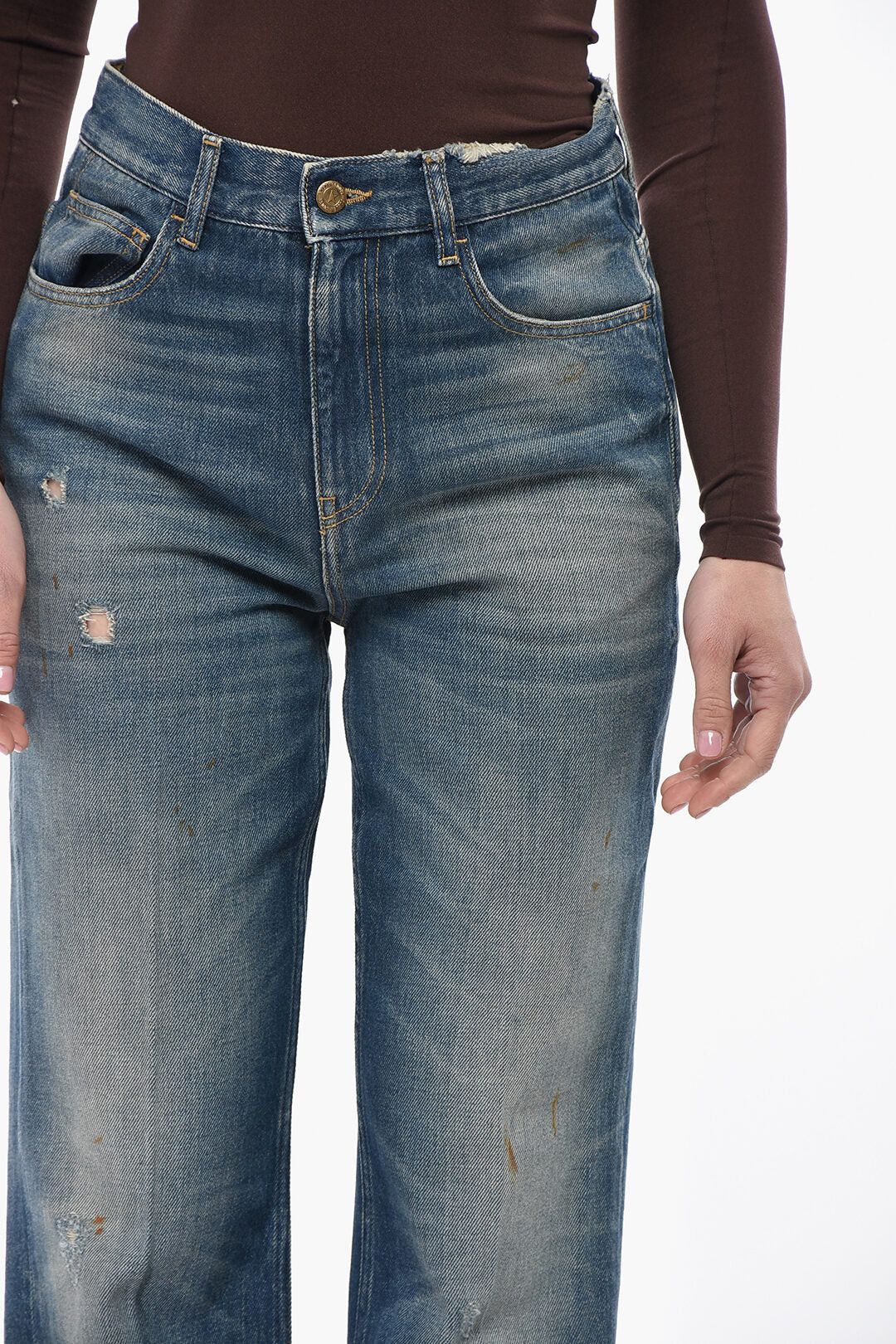 Golden Goose og1mm0426 Slim-Fit Jeans in Blue Size 28" / US 6 / IT 42 - 3 Thumbnail