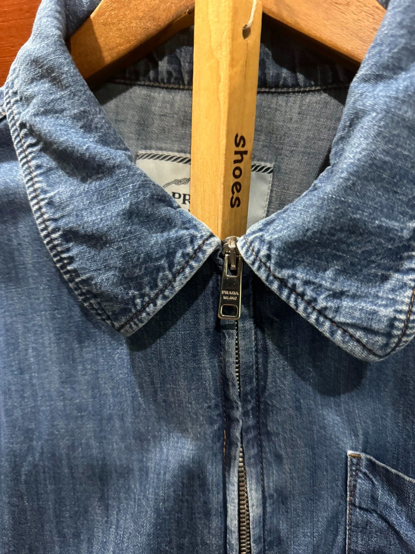 Prada Prada Denim Zip Short Jacket Liu Dehua Size XS / US 0-2 / IT 36-38 - 3 Thumbnail
