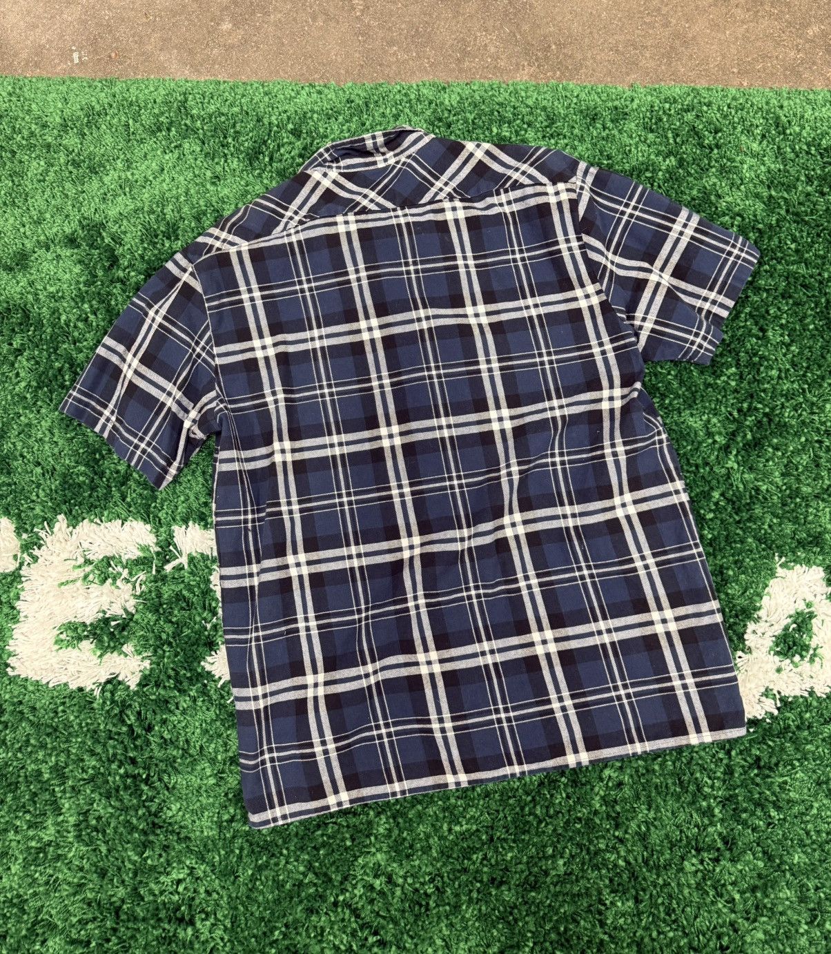 Dickies Dickies Blue Plaid Flannel Short Sleeve Camp Shirt Large Size US L / EU 52-54 / 3 - 4 Thumbnail