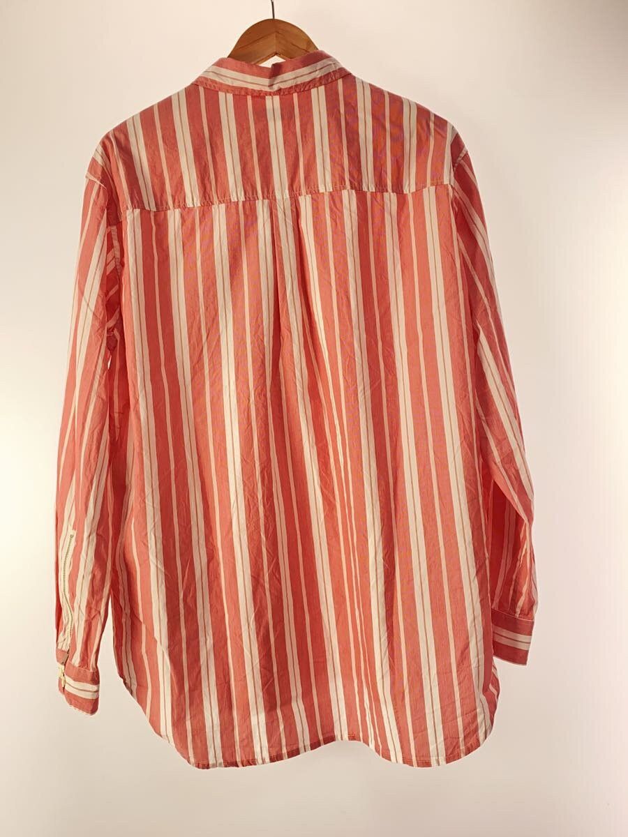 Undercover Stripe Cotton Long Sleeve Shirt Red